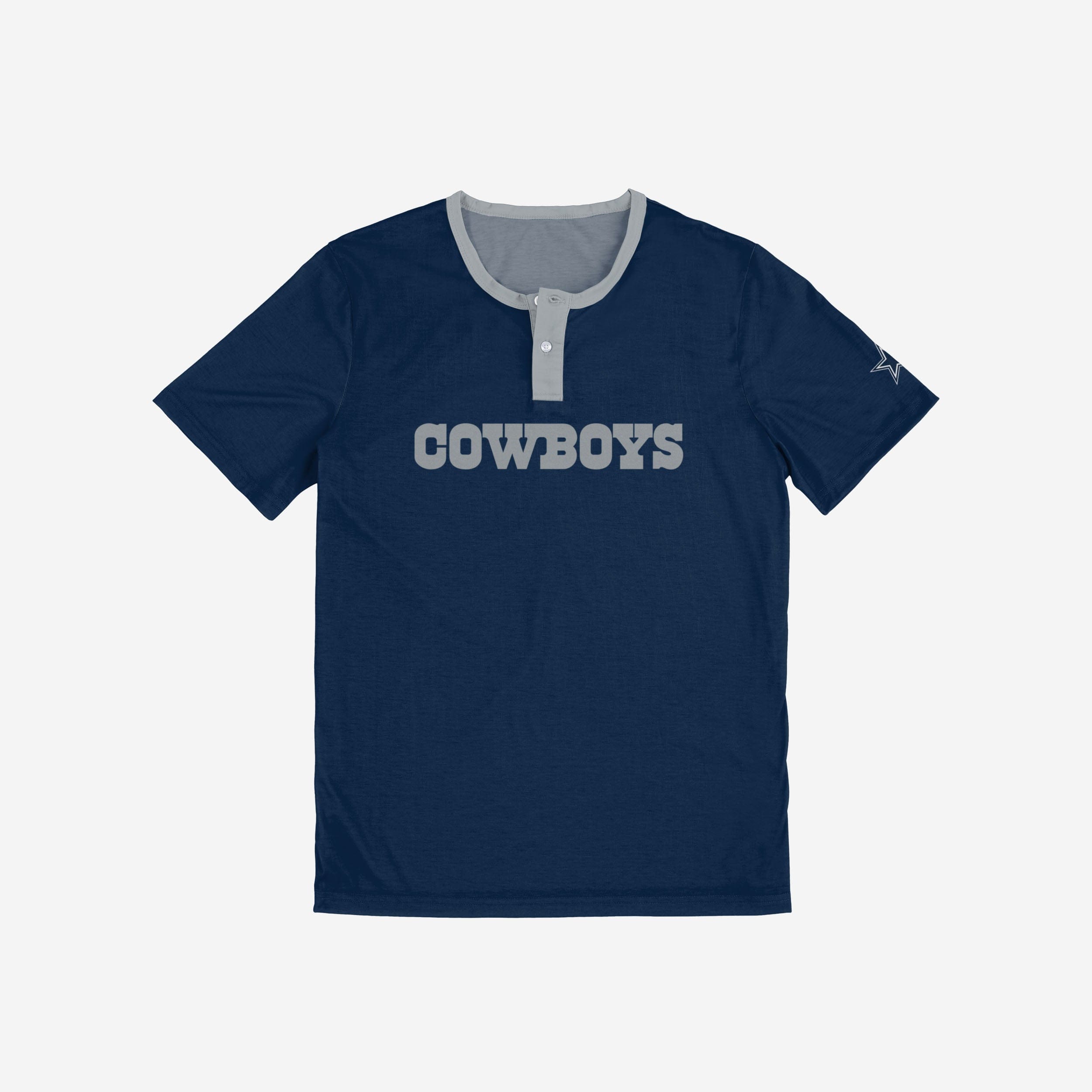 Dallas Cowboys Solid Wordmark Short Sleeve Henley: A Must-Have for Fans