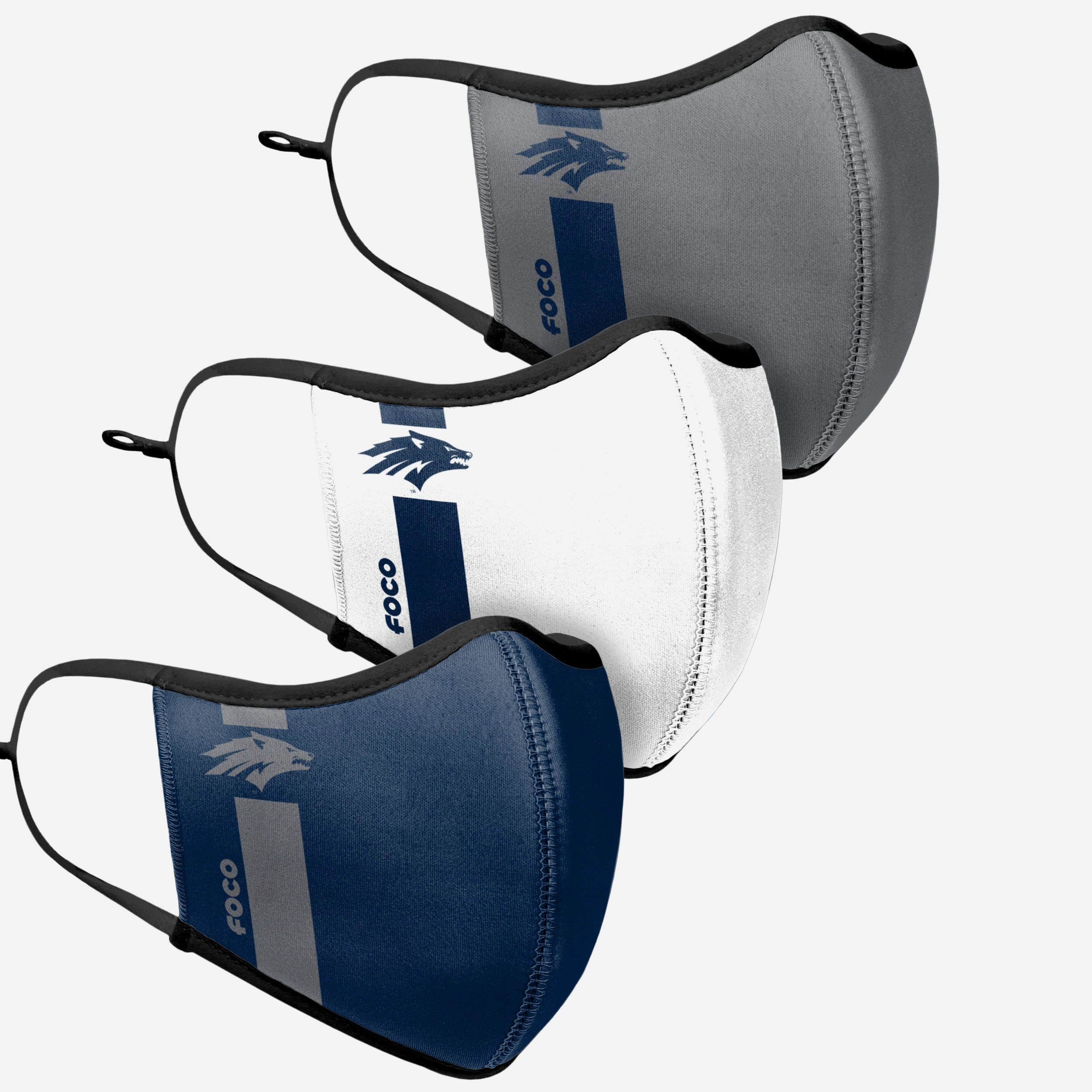 Nevada Wolf Pack 3-Pack Fashionable Sport Face Covers