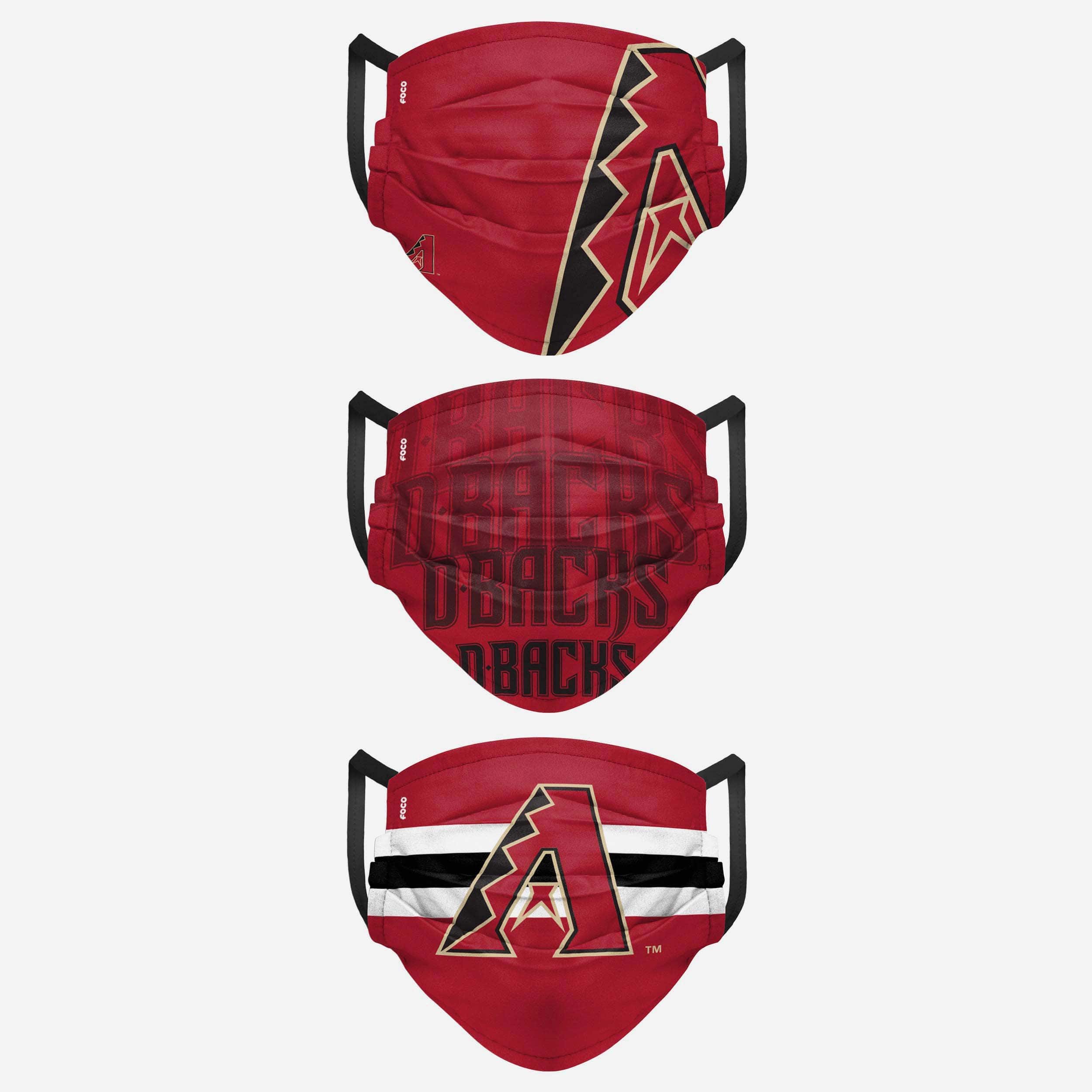 Arizona Diamondbacks Matchday 3-Pack Face Cover - Show Your Team Spirit!