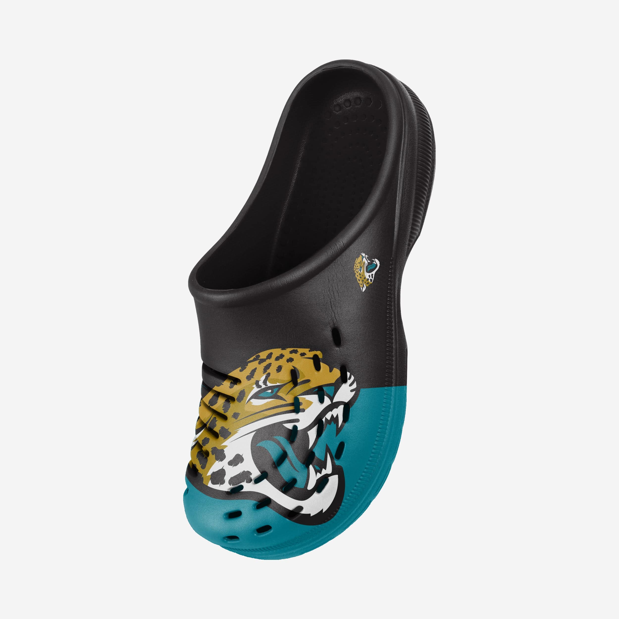 Stylish Jacksonville Jaguars Colorblock Big Logo Clogs
