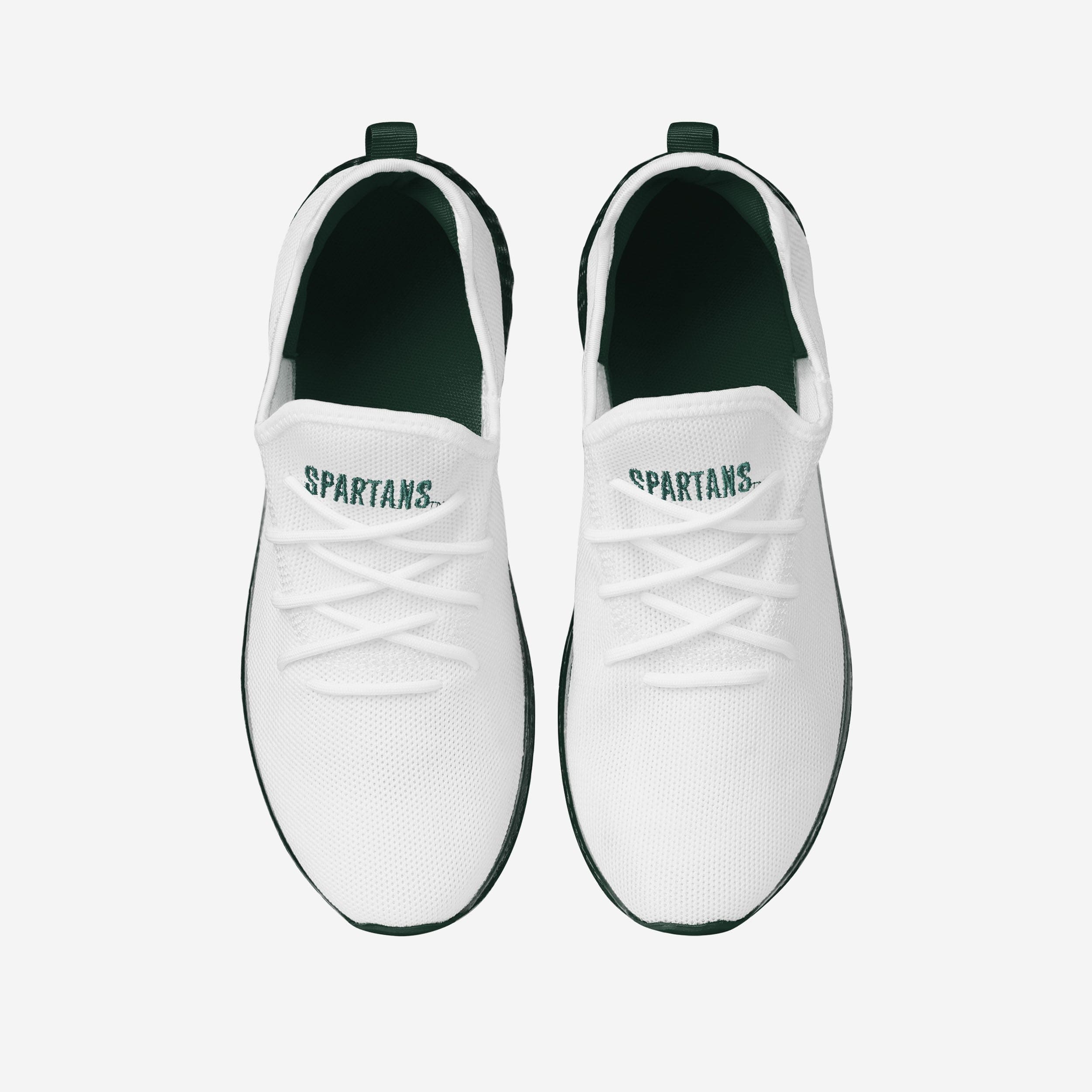 Michigan State Spartans Gradient Midsole White Sneakers - Game - Day Essential