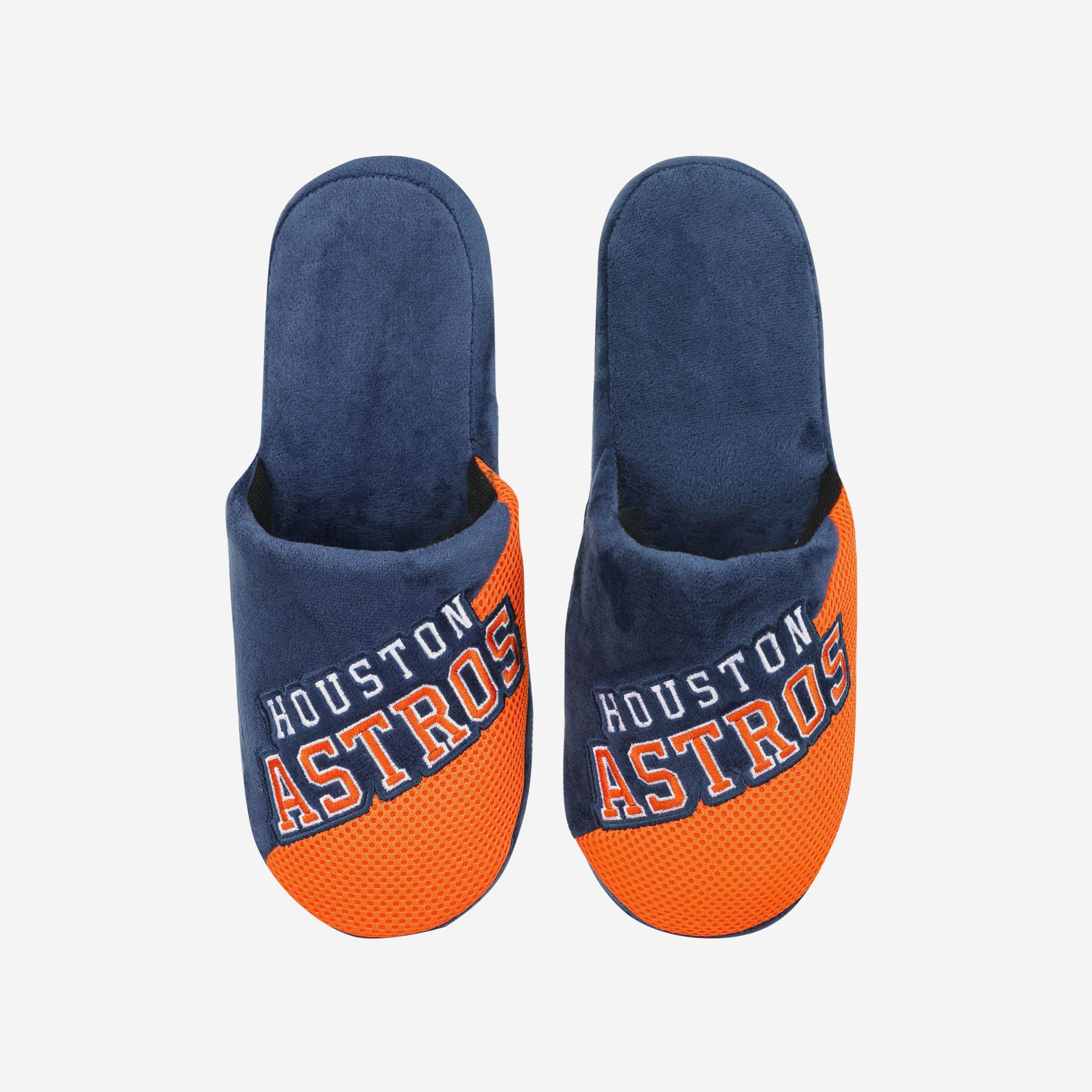 Houston Astros Team Logo Luxury Staycation Slippers