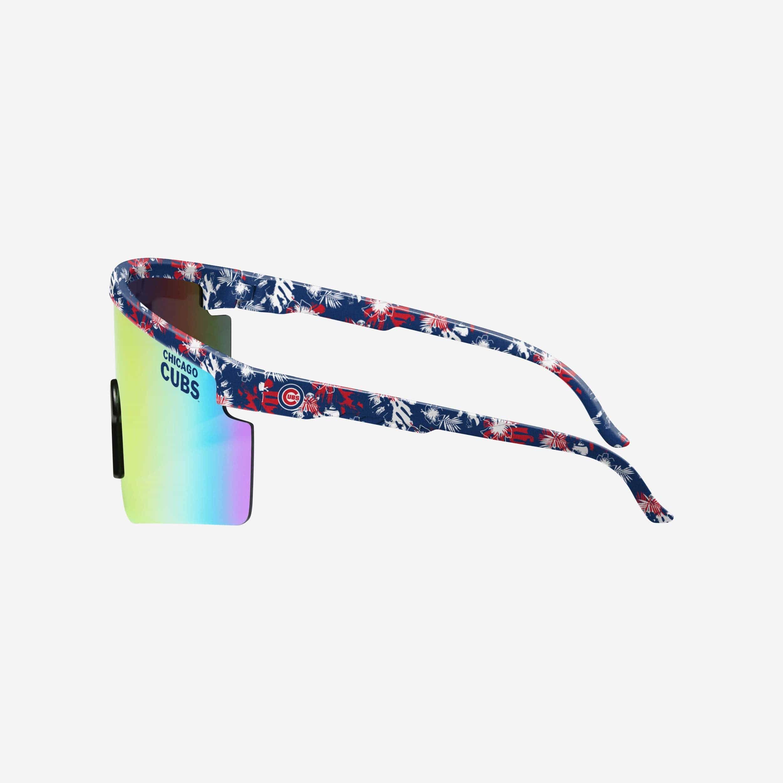 Stylish Chicago Cubs Floral Large Frame Sunglasses