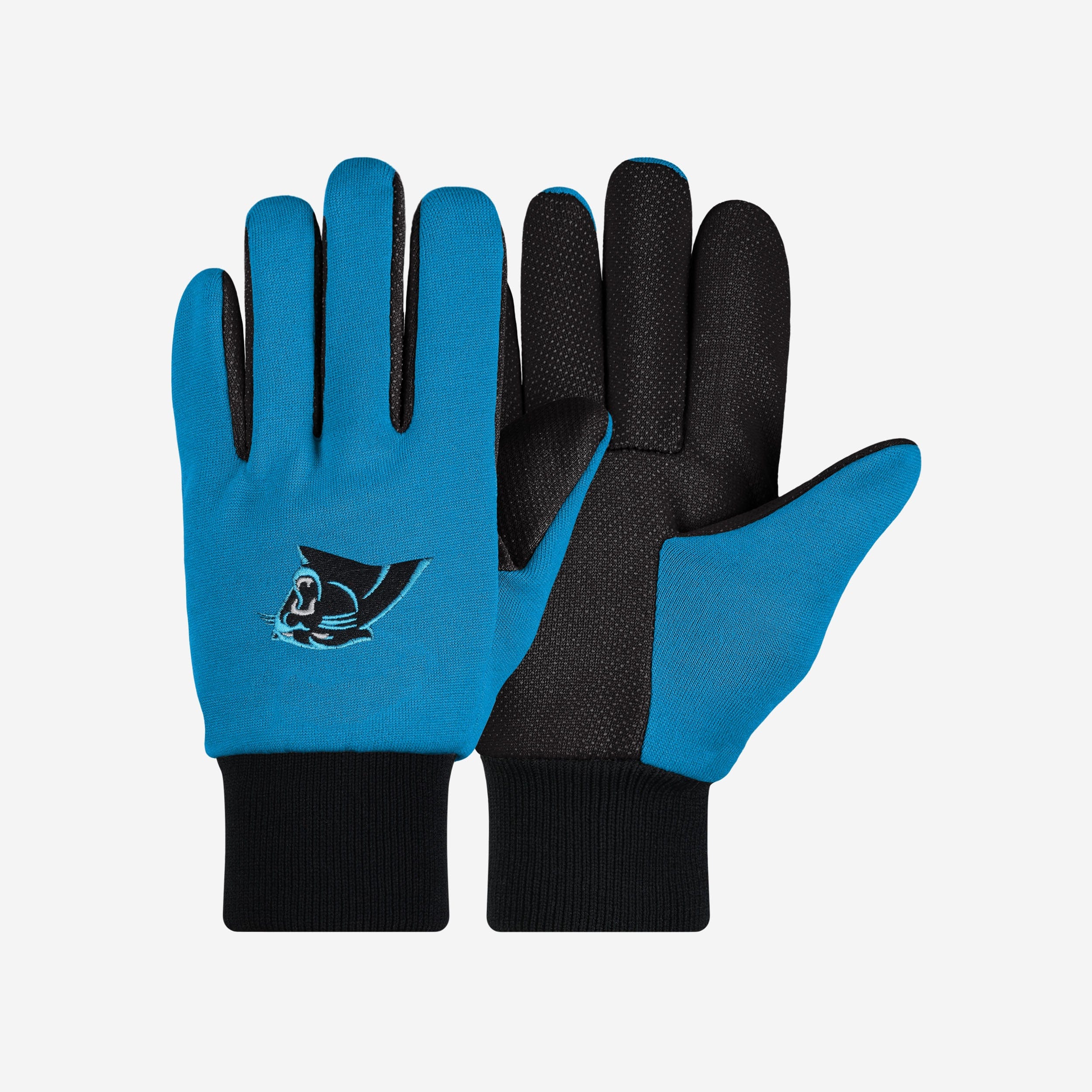 Carolina Panthers Stylish Colored Palm Utility Gloves - Show Your Team Spirit!