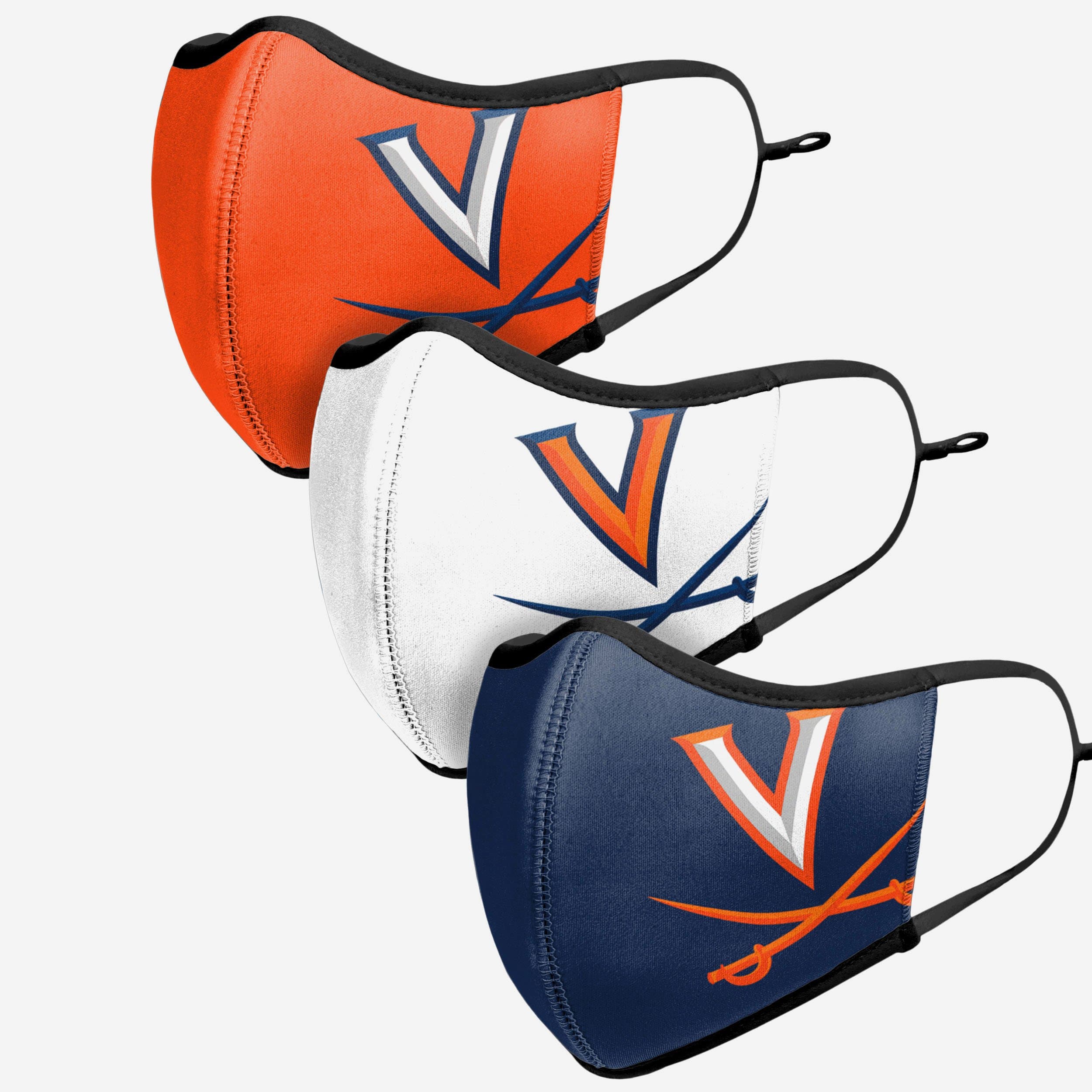 Virginia Cavaliers 3-Pack Sports Face Cover - Show Your Team Spirit!