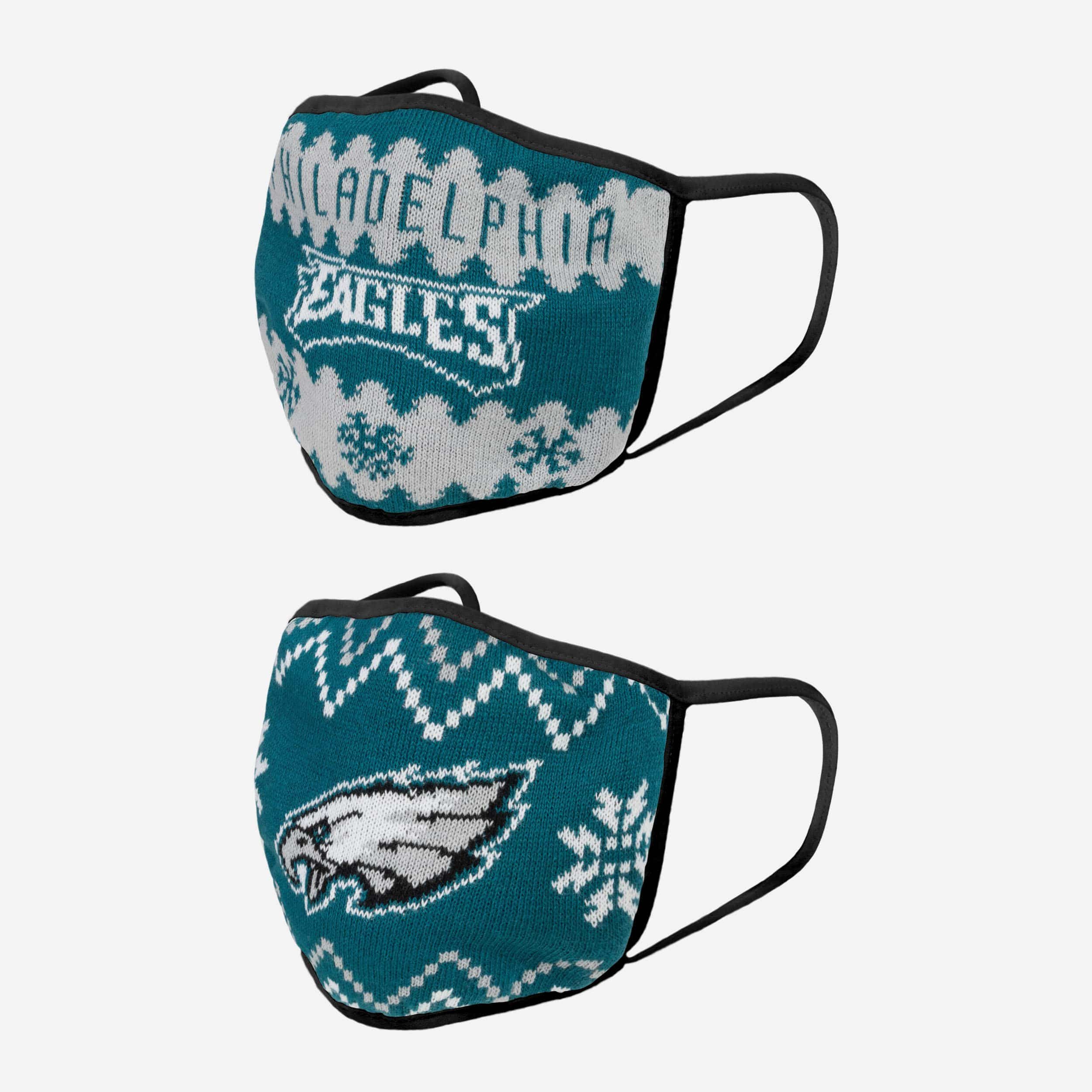 Philadelphia Eagles 2-Pack Knit Face Cover - Show Your Team Spirit!
