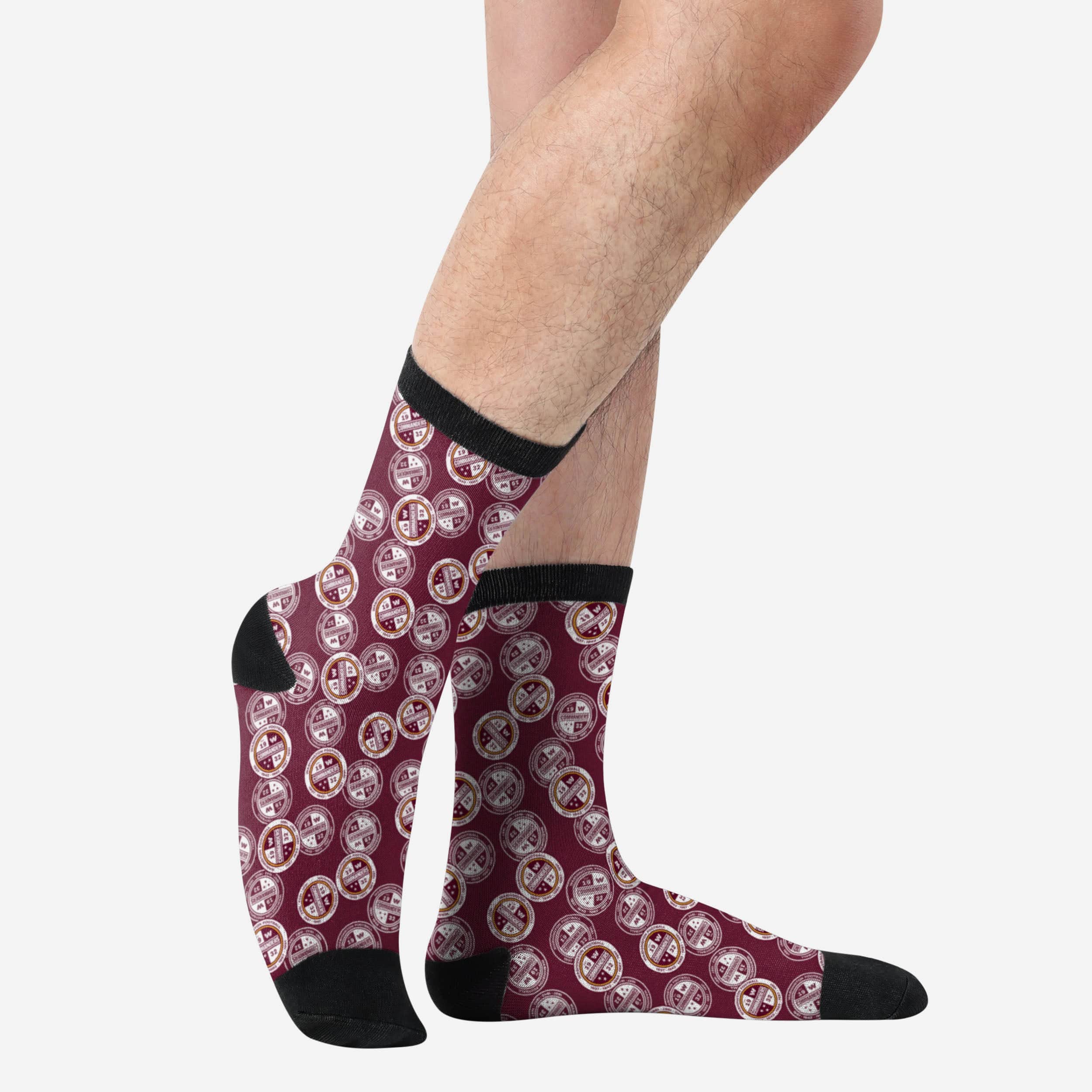 Washington Commanders Logo Blast Socks - Show Your Fandom!