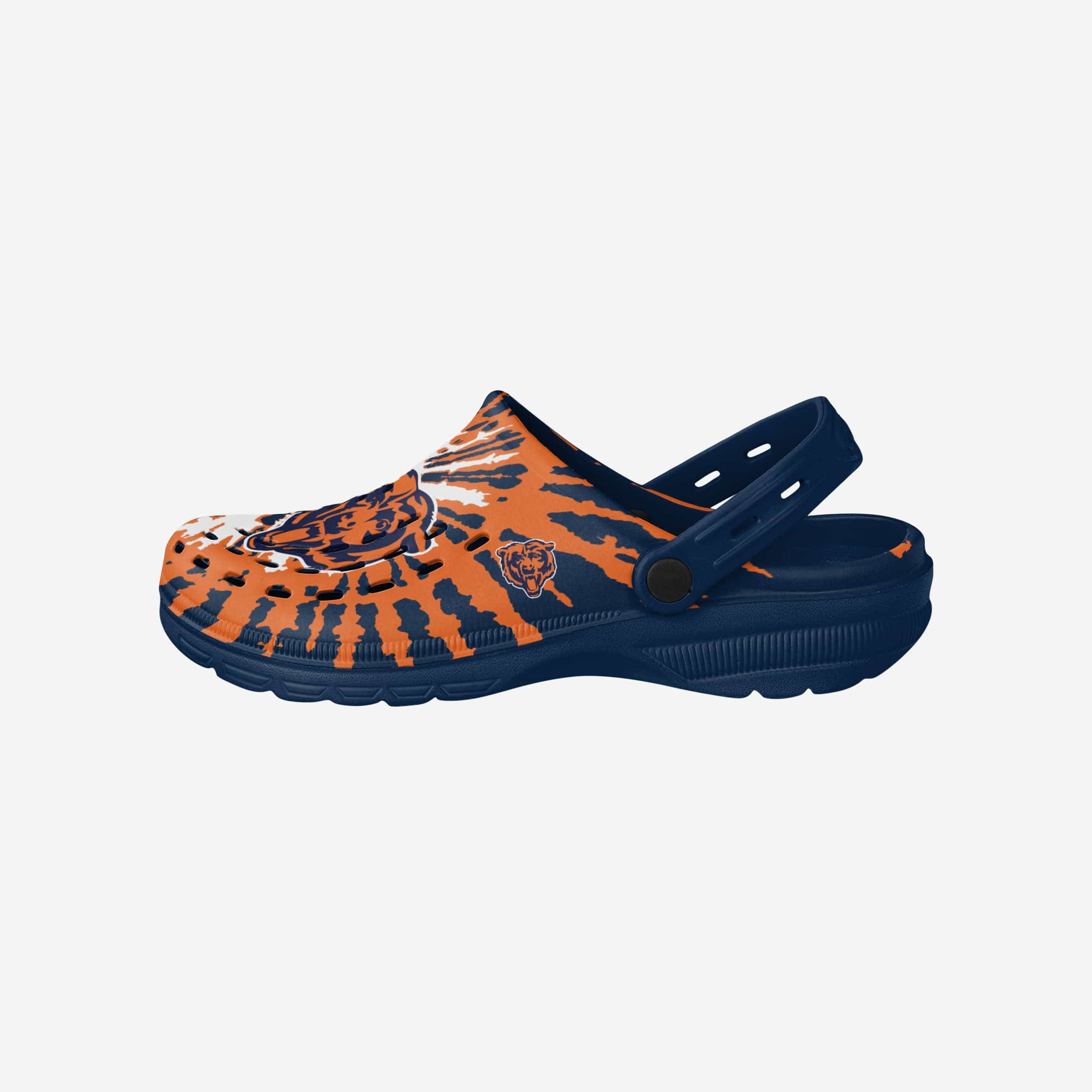 Chicago Bears Tie - Dye Strappy Clogs: Groovy Team Spirit!