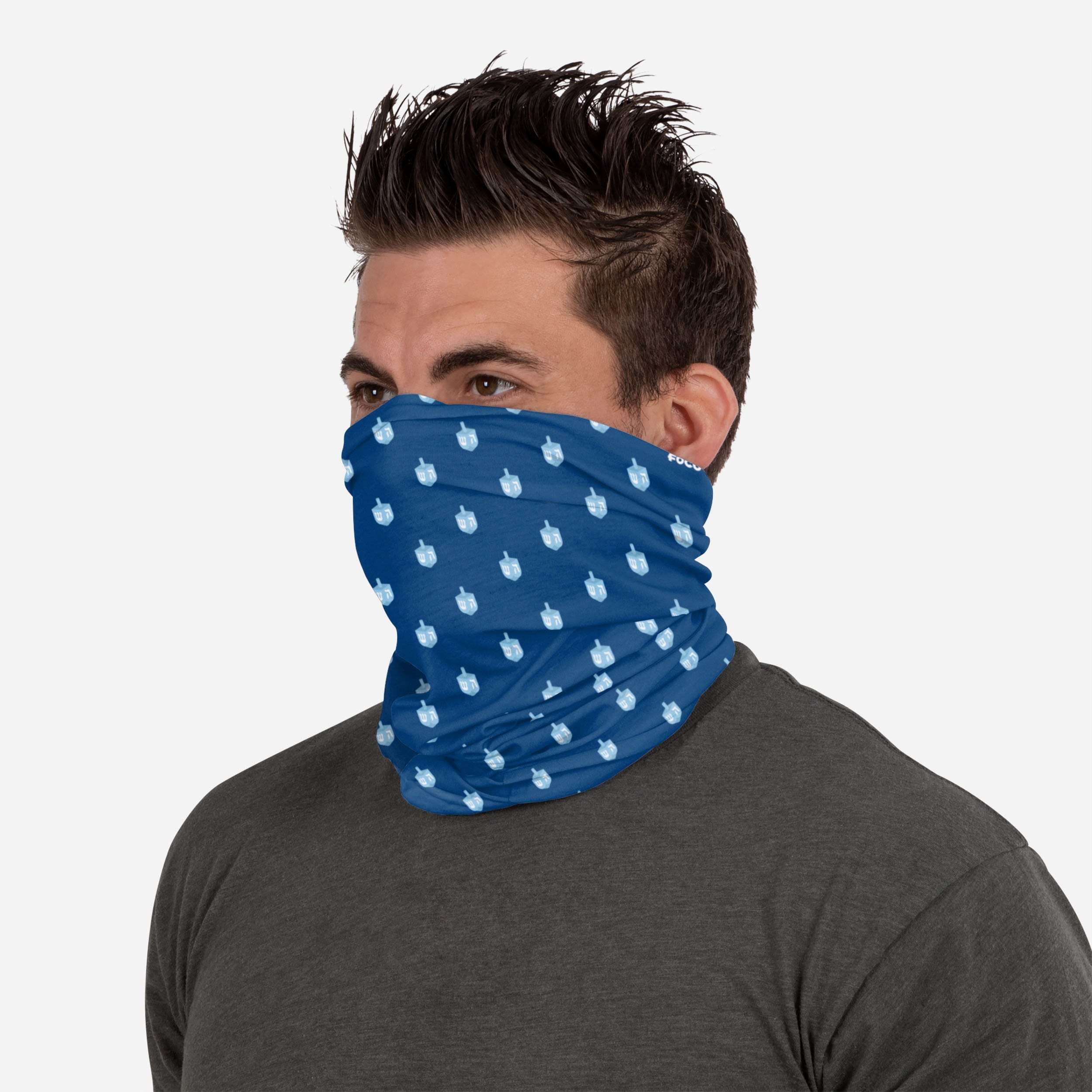Charming Mini Print Dreidel Gaiter Scarf - Your Fashion Essential