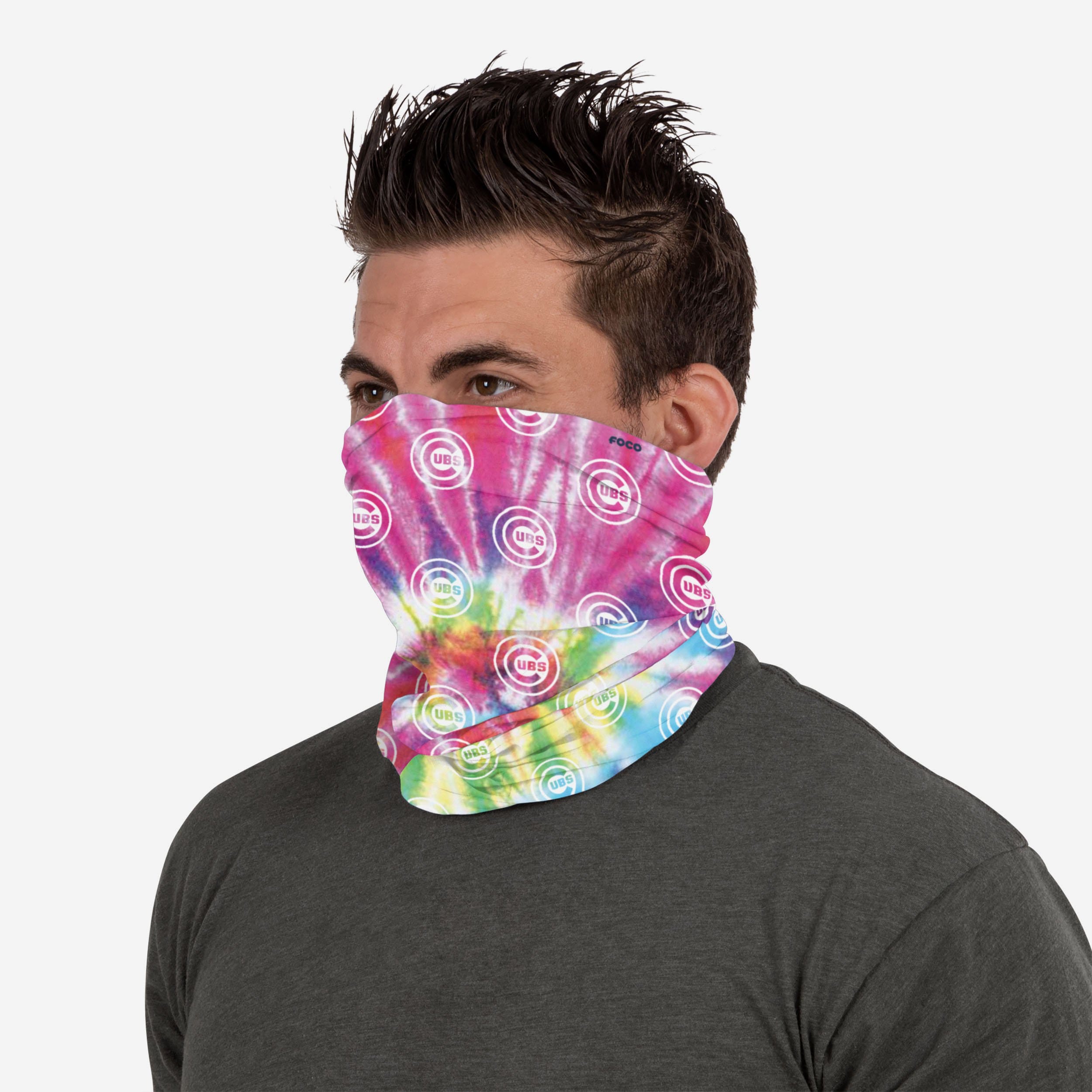 Chicago Cubs Pastel Tie - Dye Gaiter Scarf: A Must - Have for Fans!