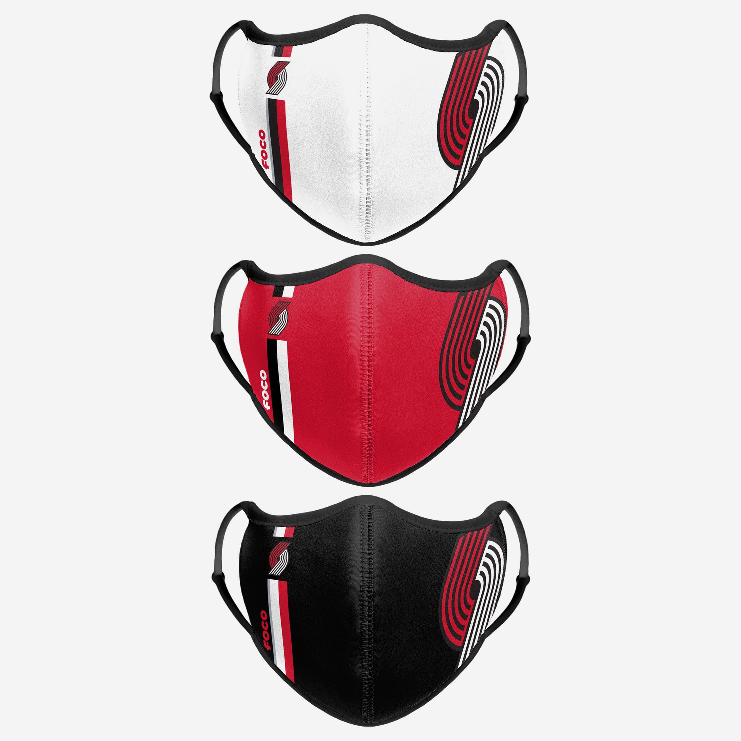 Portland Trail Blazers 3-Pack Sports Face Covers - Represent Your Team in Style!