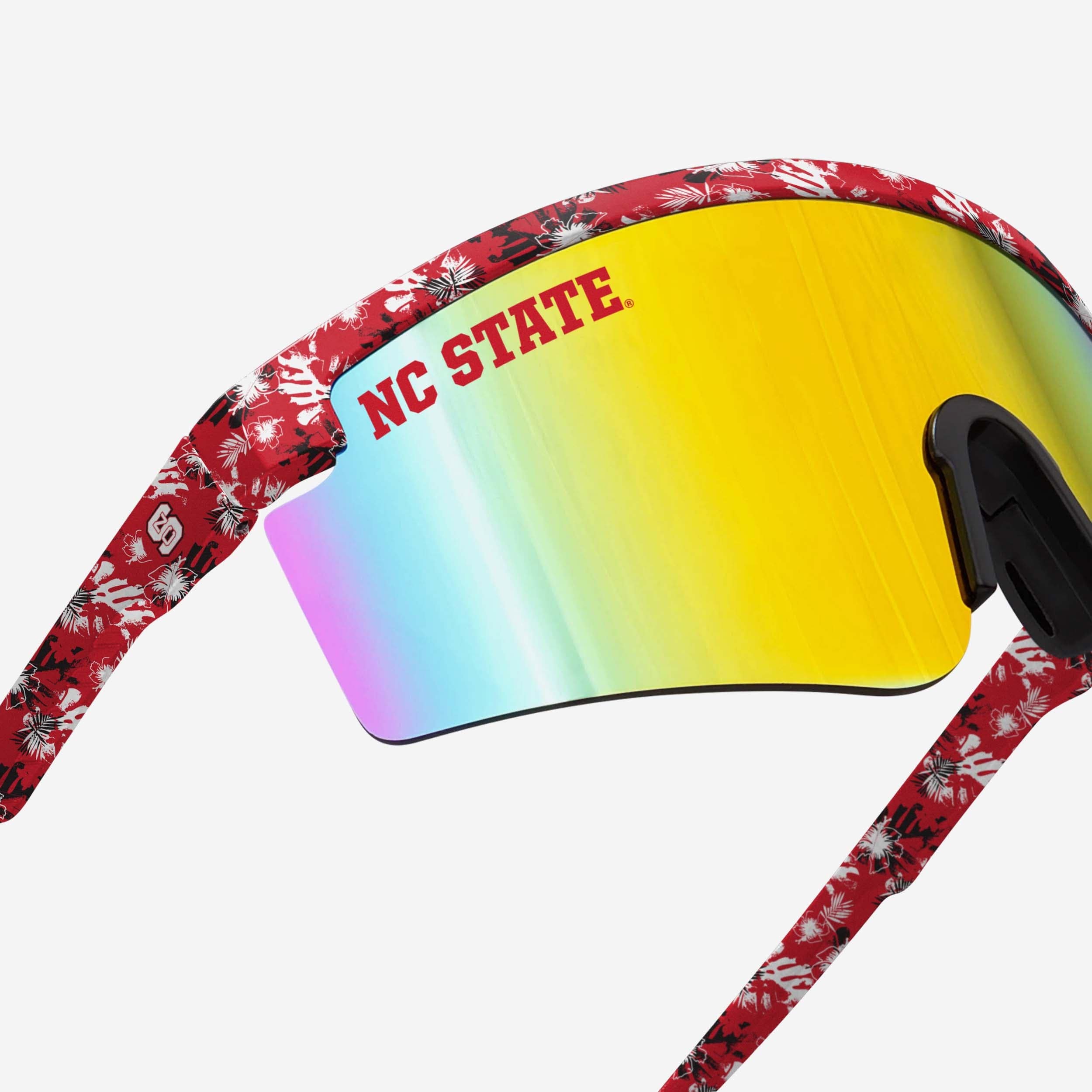 NC State Wolfpack Floral Fashionable Large Frame Sunglasses