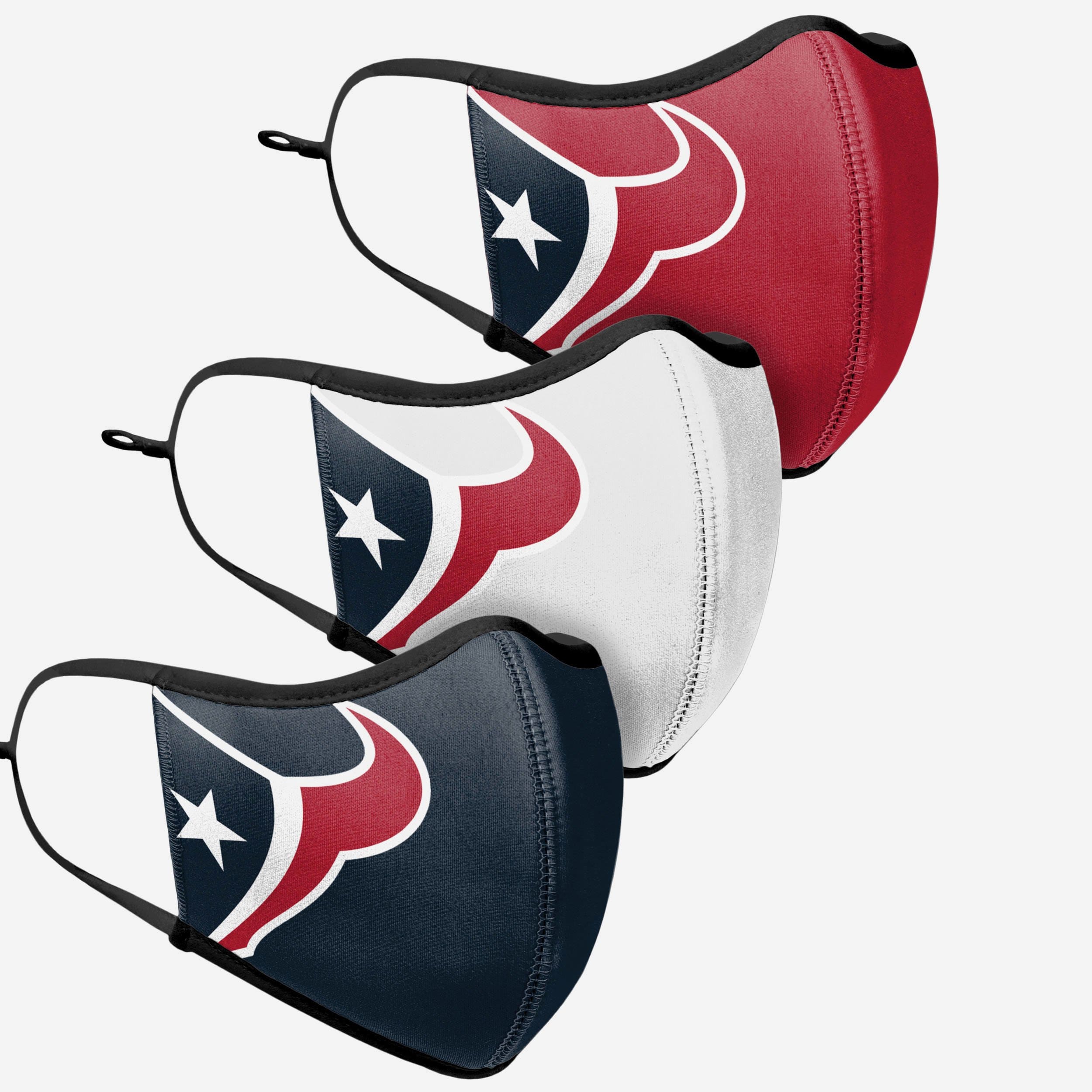 Houston Texans 3-Pack Stylish Sport Face Covers