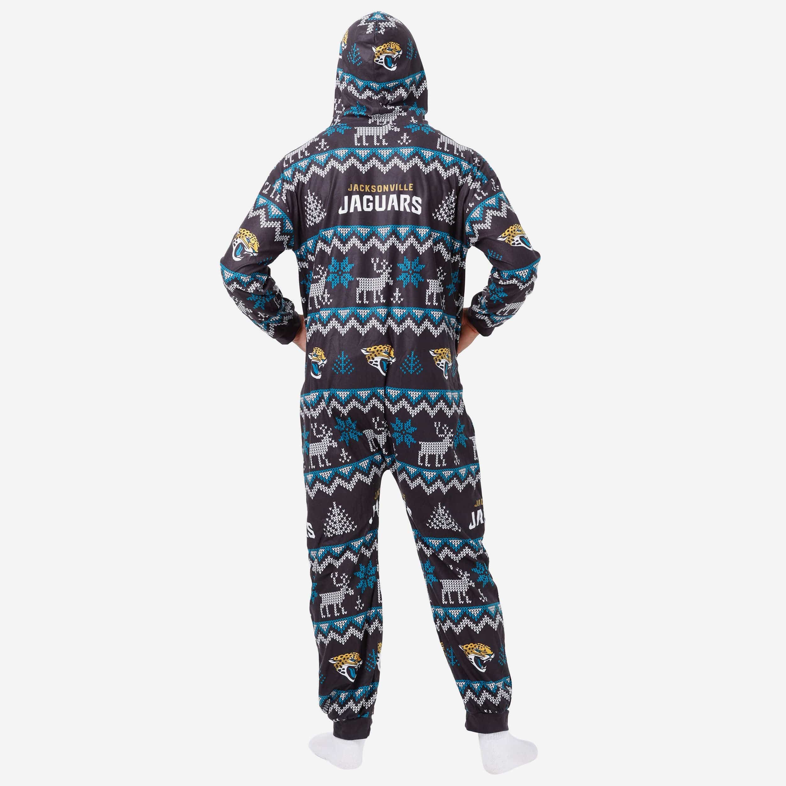 Jacksonville Jaguars Festive One-Piece Pajamas - Ideal for Holiday Family Fun