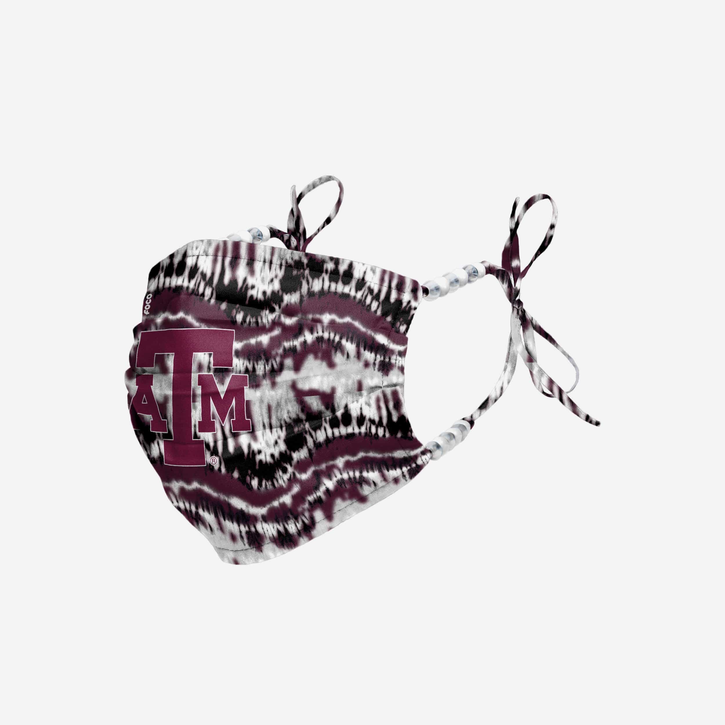 Texas A&M Aggies Tie-Dye Beaded Tie-Back Face Cover - Show Your Team Spirit!