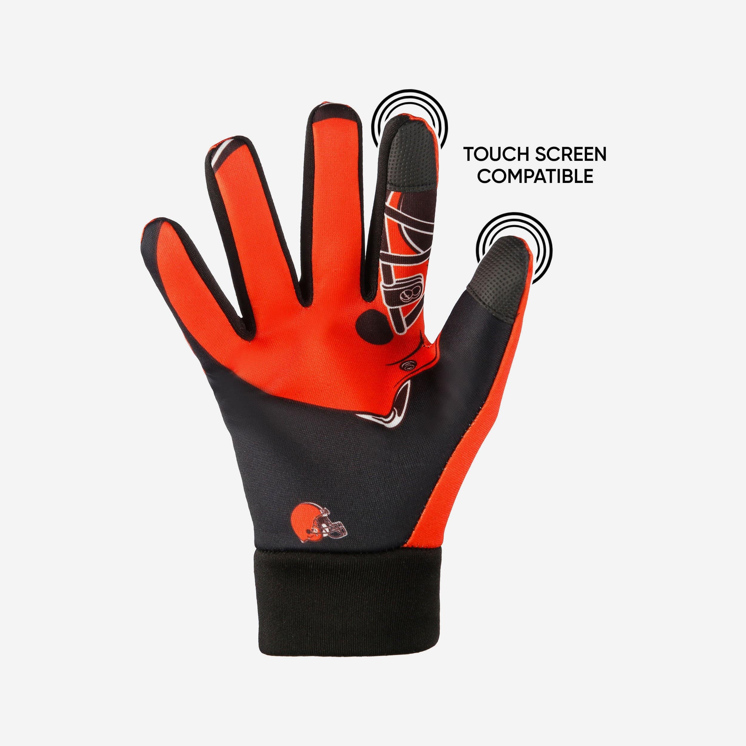Cleveland Browns Palm Logo Texting Gloves - Show Your Team Spirit!