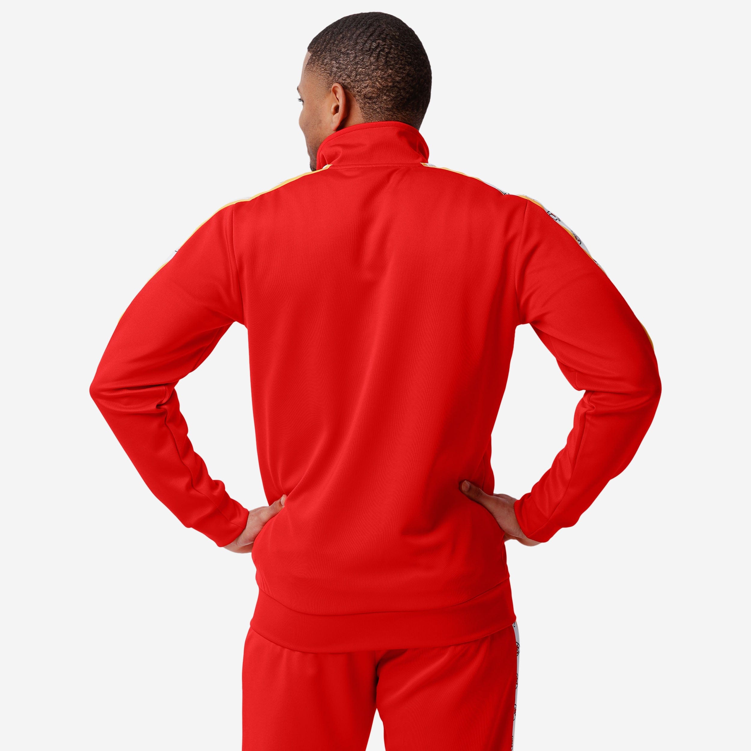 Kansas City Chiefs Stylish Stripe Logo Track Jacket