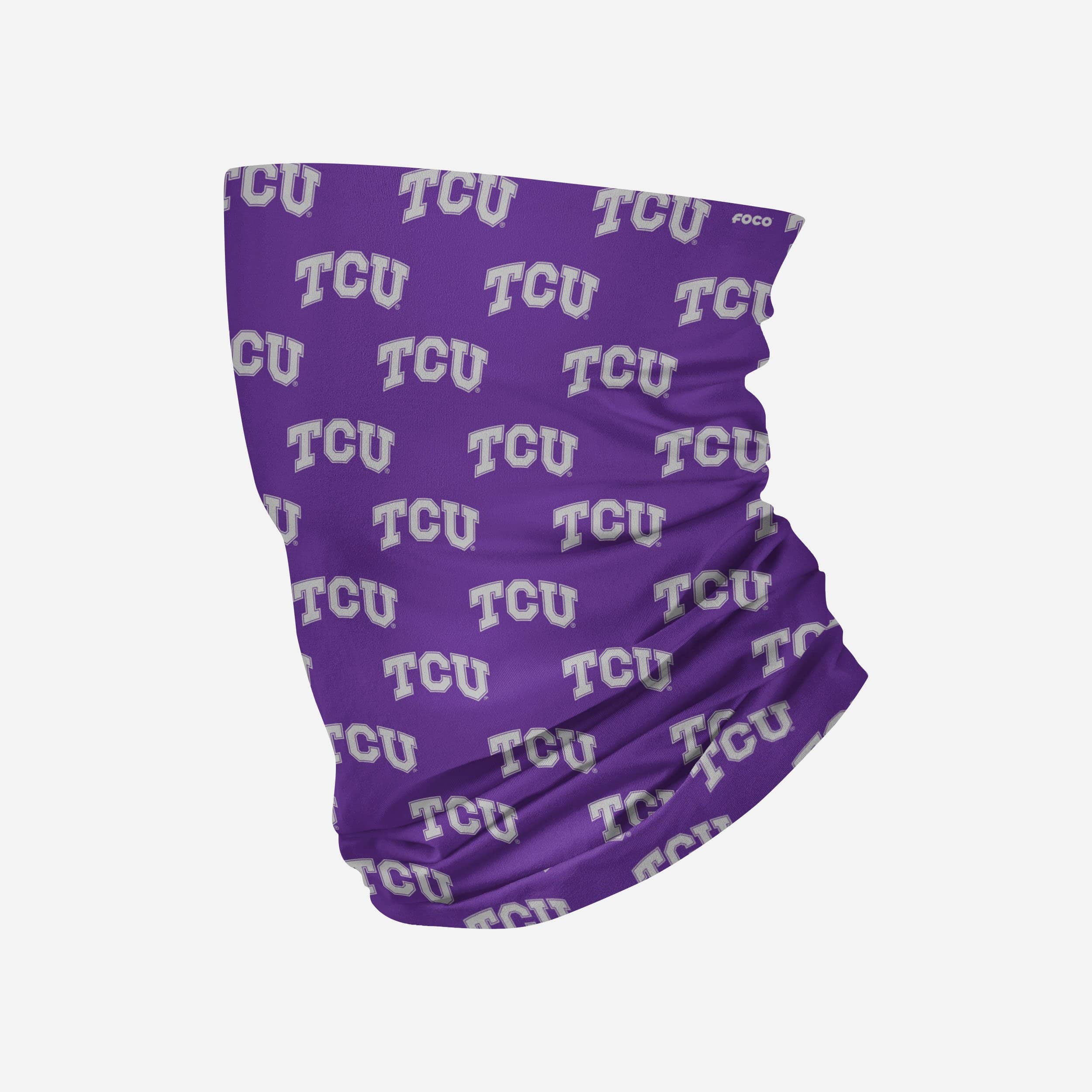 TCU Horned Frogs Mini Print Logo Gaiter Scarf - Show Your Team Spirit!
