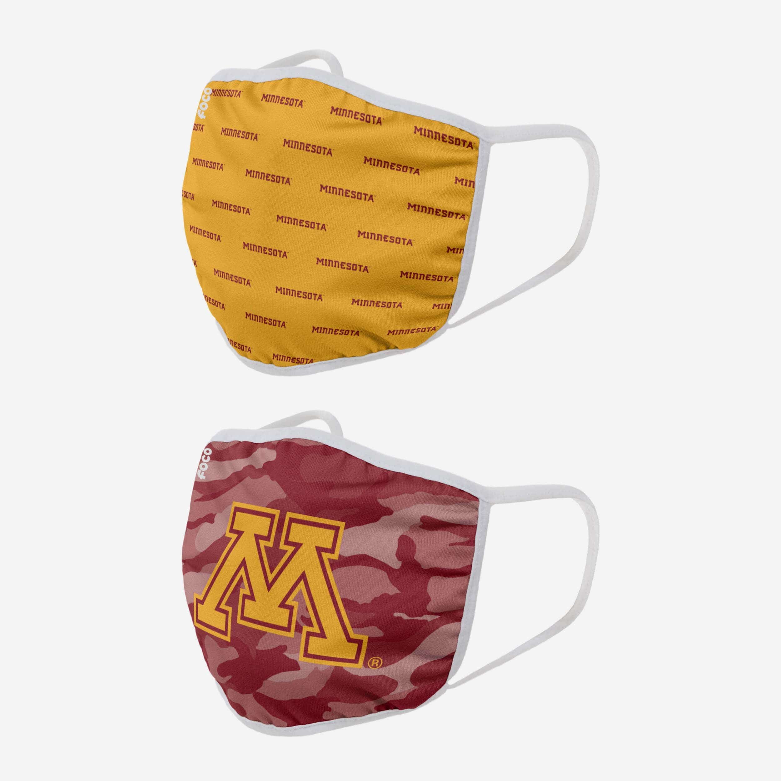 Minnesota Golden Gophers Dynamic 2-Pack Face Covers