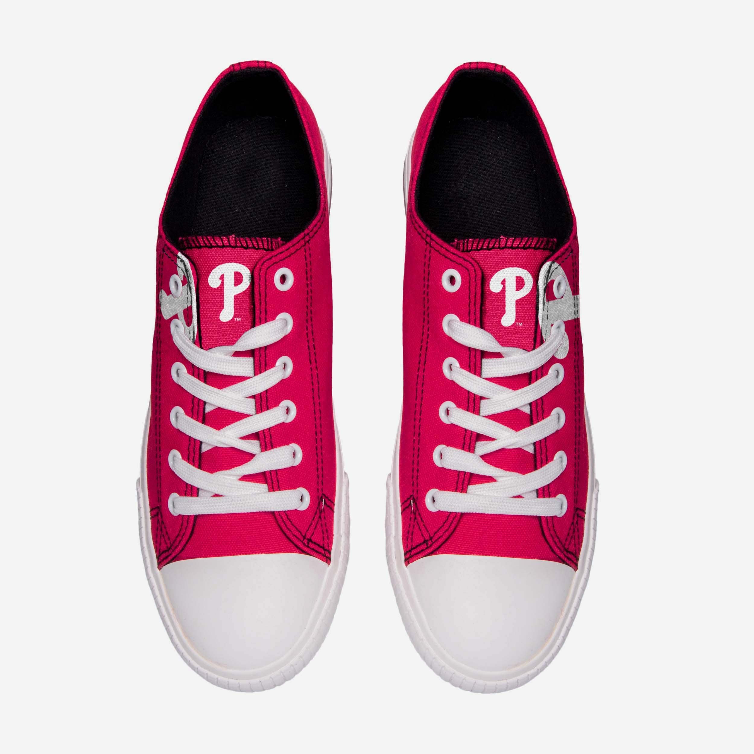 Philadelphia Phillies Men's Stylish Low-Top Big Logo Canvas Shoes