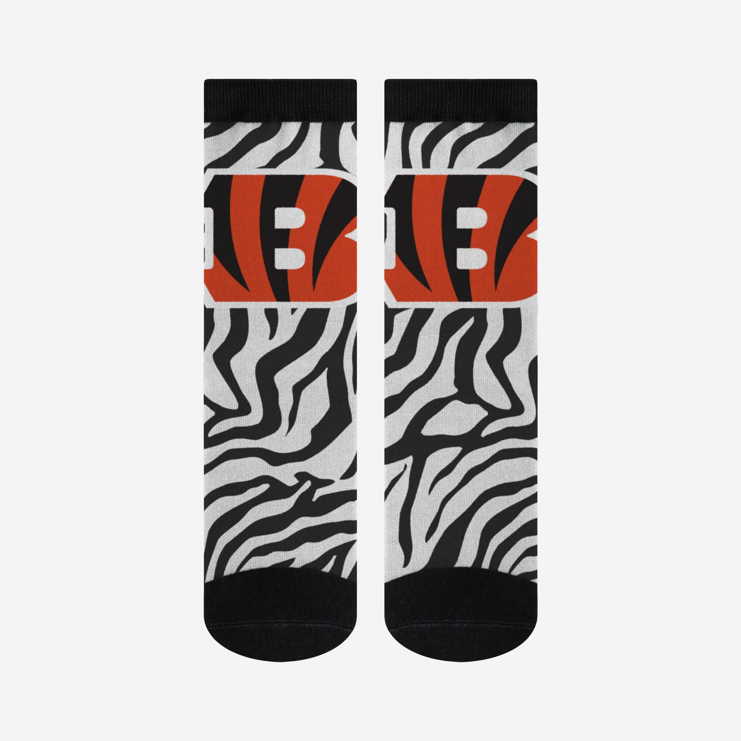 Cincinnati Bengals White Stripe Printed Socks - Stay Warm in Style