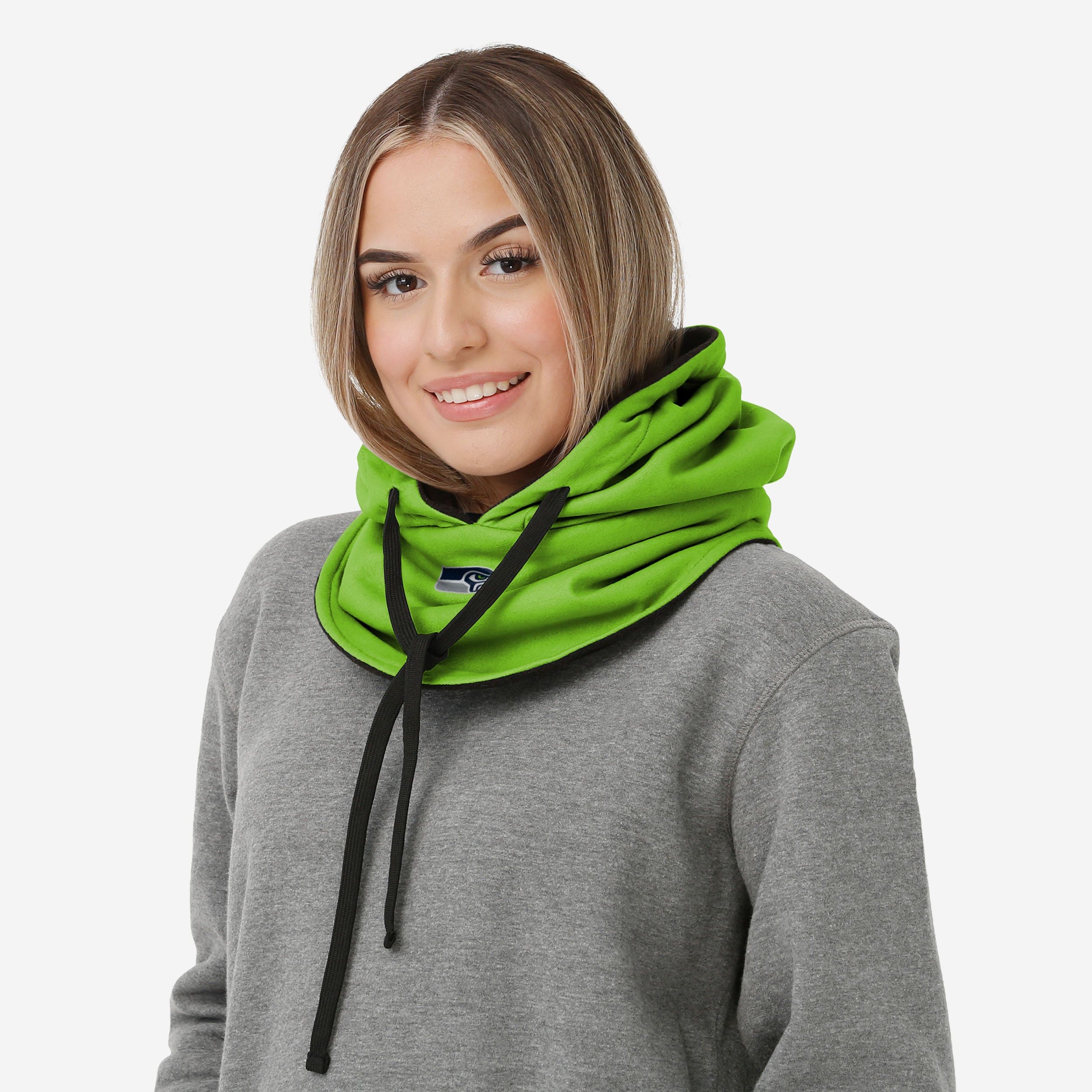 Seattle Seahawks Alternate Team Color Drawstring Hooded Gaiter - Stylish Team Gear
