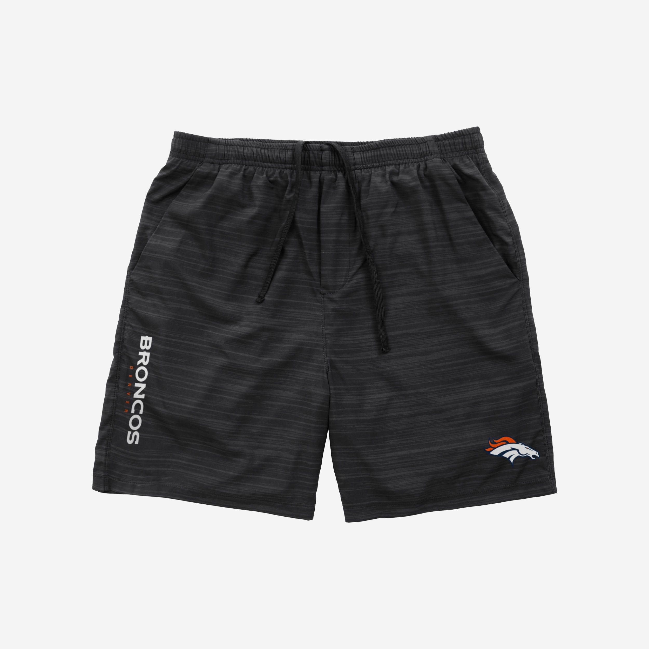 Denver Broncos Stylish Heathered Black Woven Liner Shorts