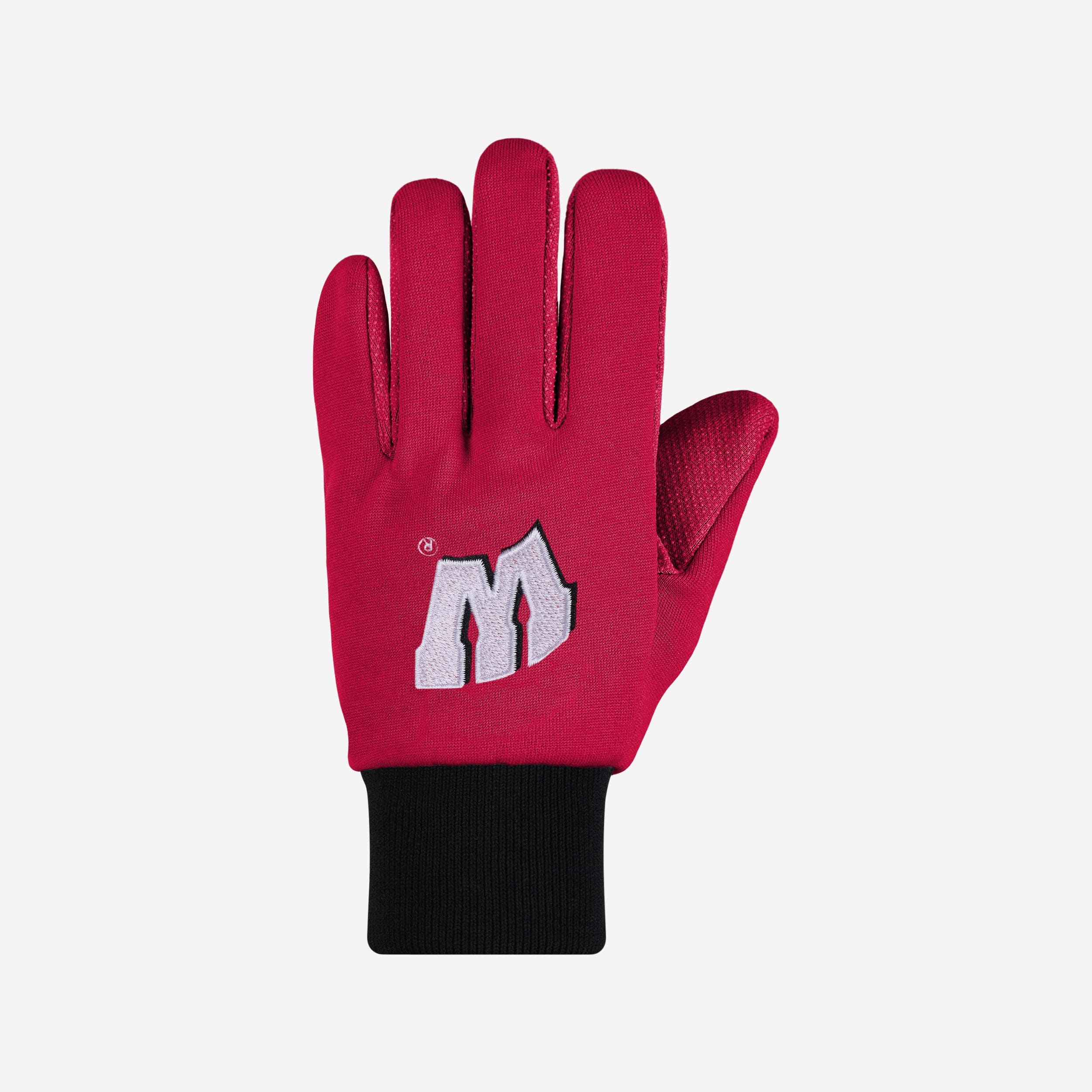 Wisconsin Badgers Stylish Colored Palm Utility Gloves