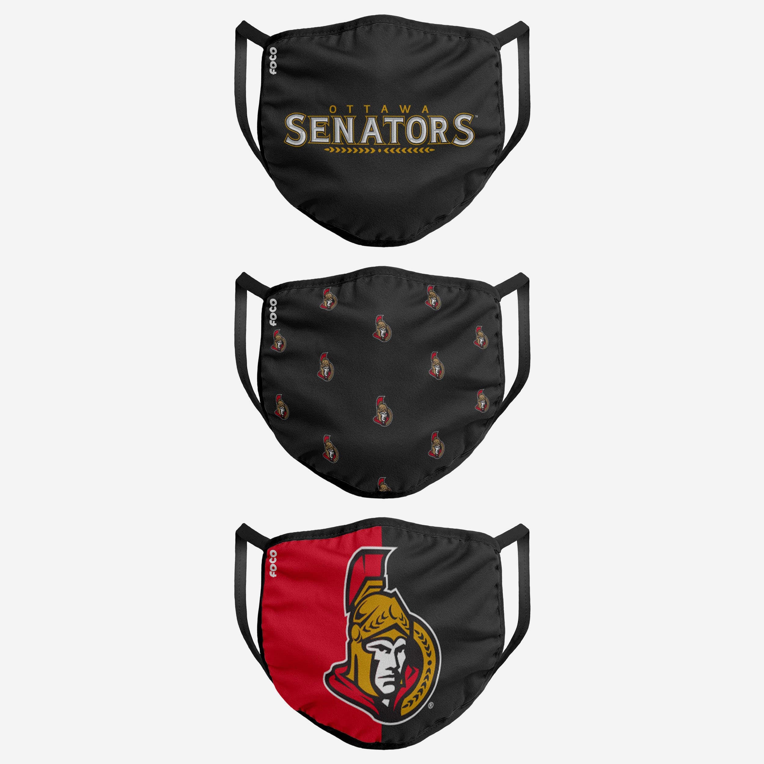 Ottawa Senators Triple Pack Face Cover - Show Your Team Spirit!