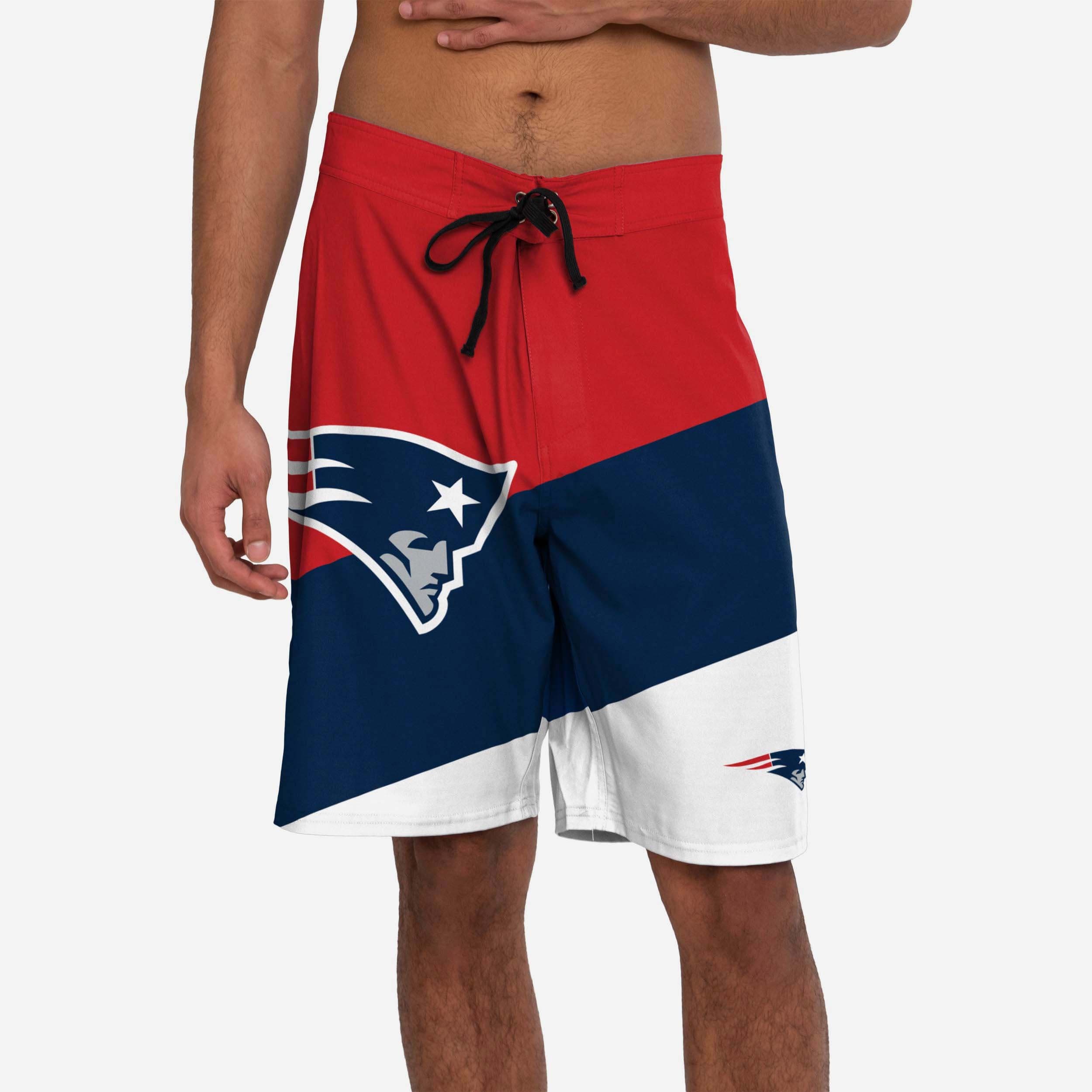 New England Patriots Colorful Dive Boardshorts - Show Your Team Spirit!