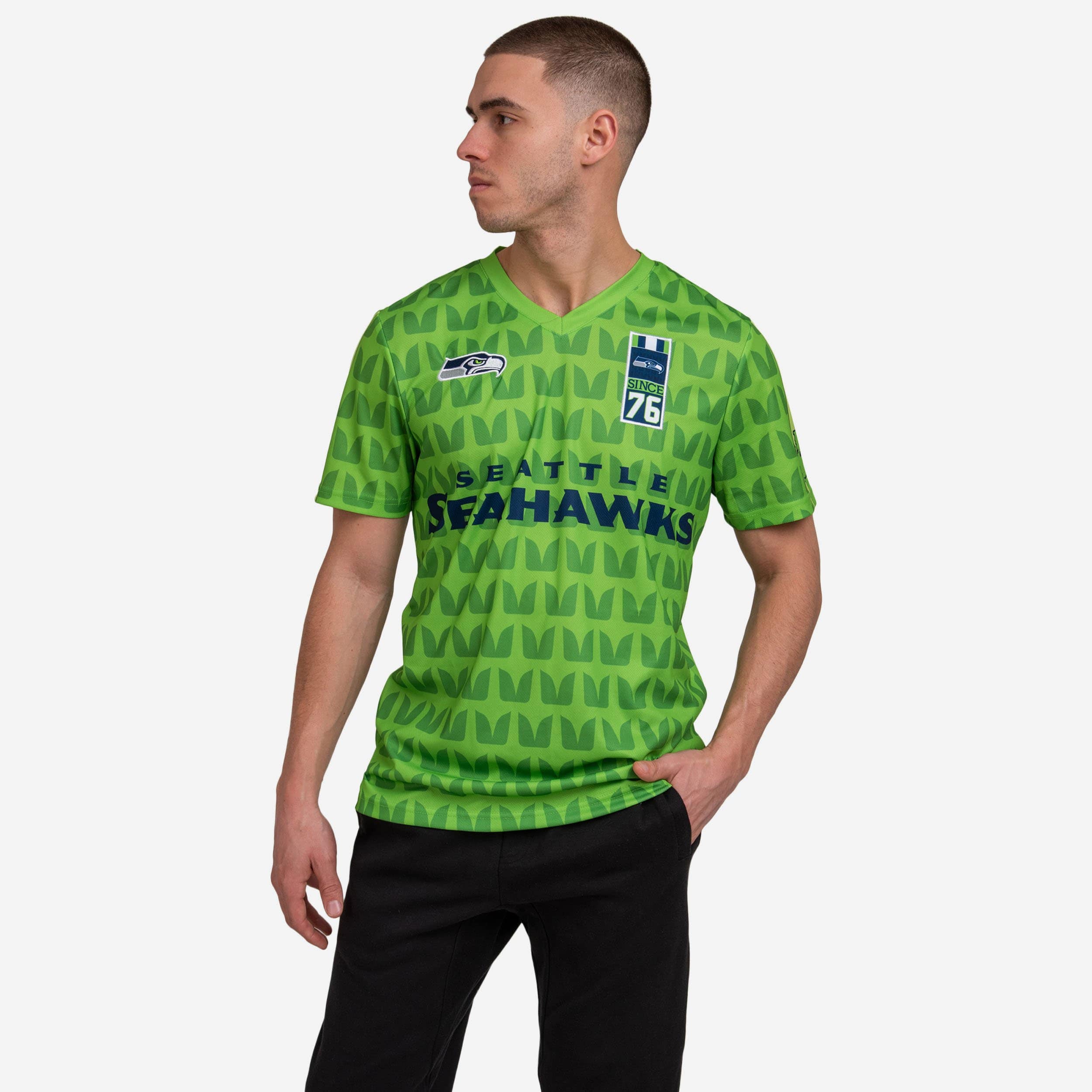 Seattle Seahawks Short Sleeve Soccer Jersey: Score Big in Style!
