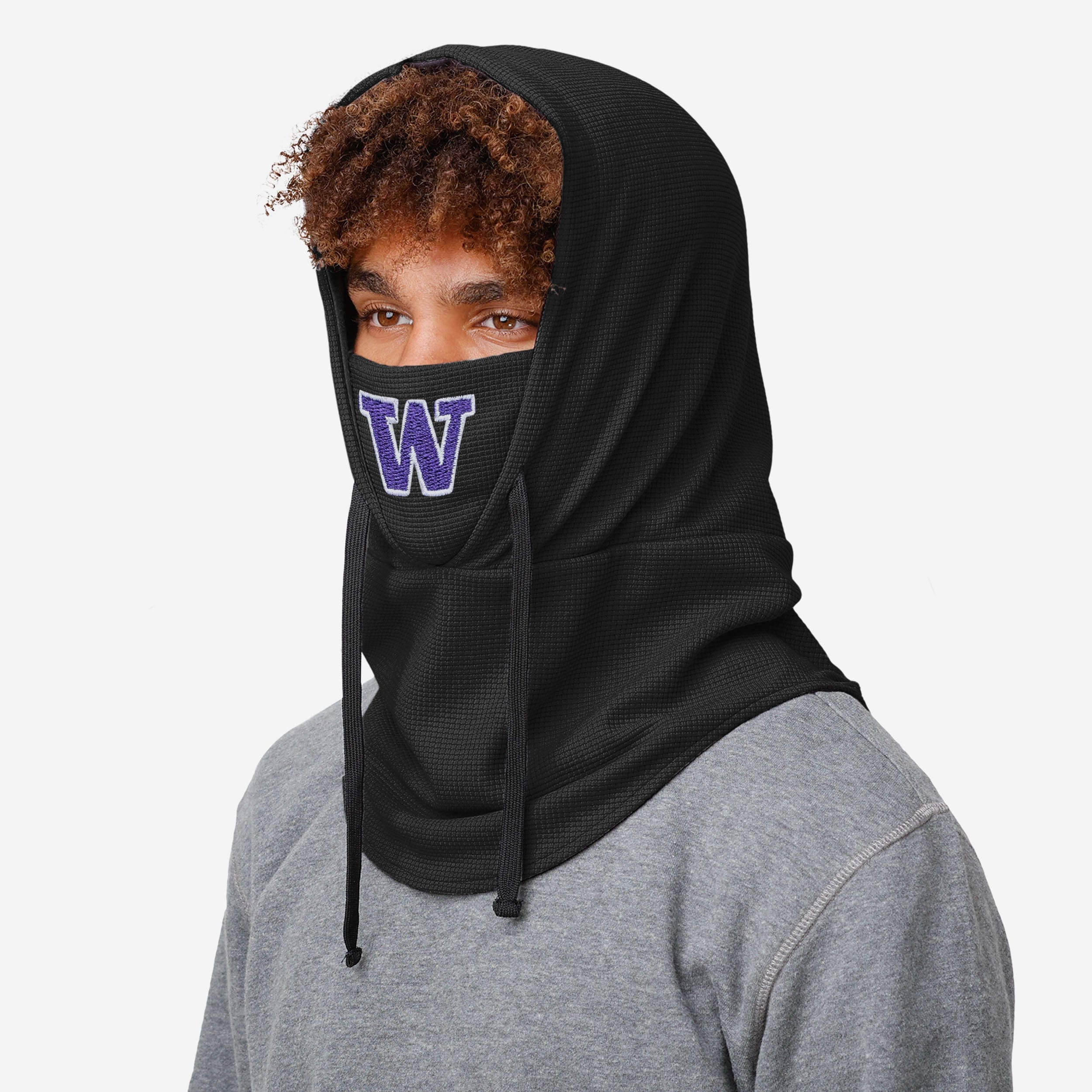 Washington Huskies Waffle Drawstring Hooded Gaiter - Your Ultimate Winter Companion