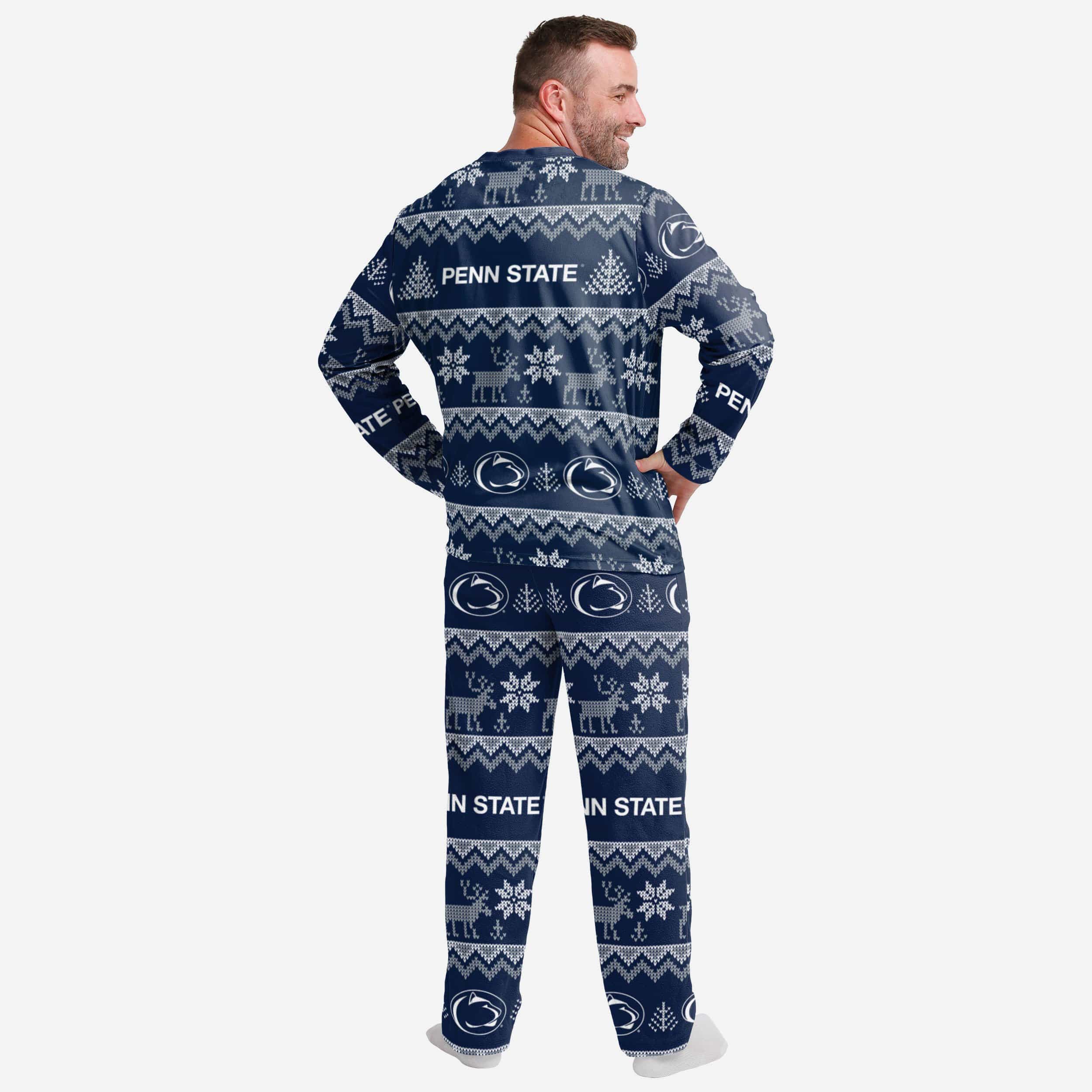 Penn State Nittany Lions Men's Stunning Pattern Family Holiday Pajamas