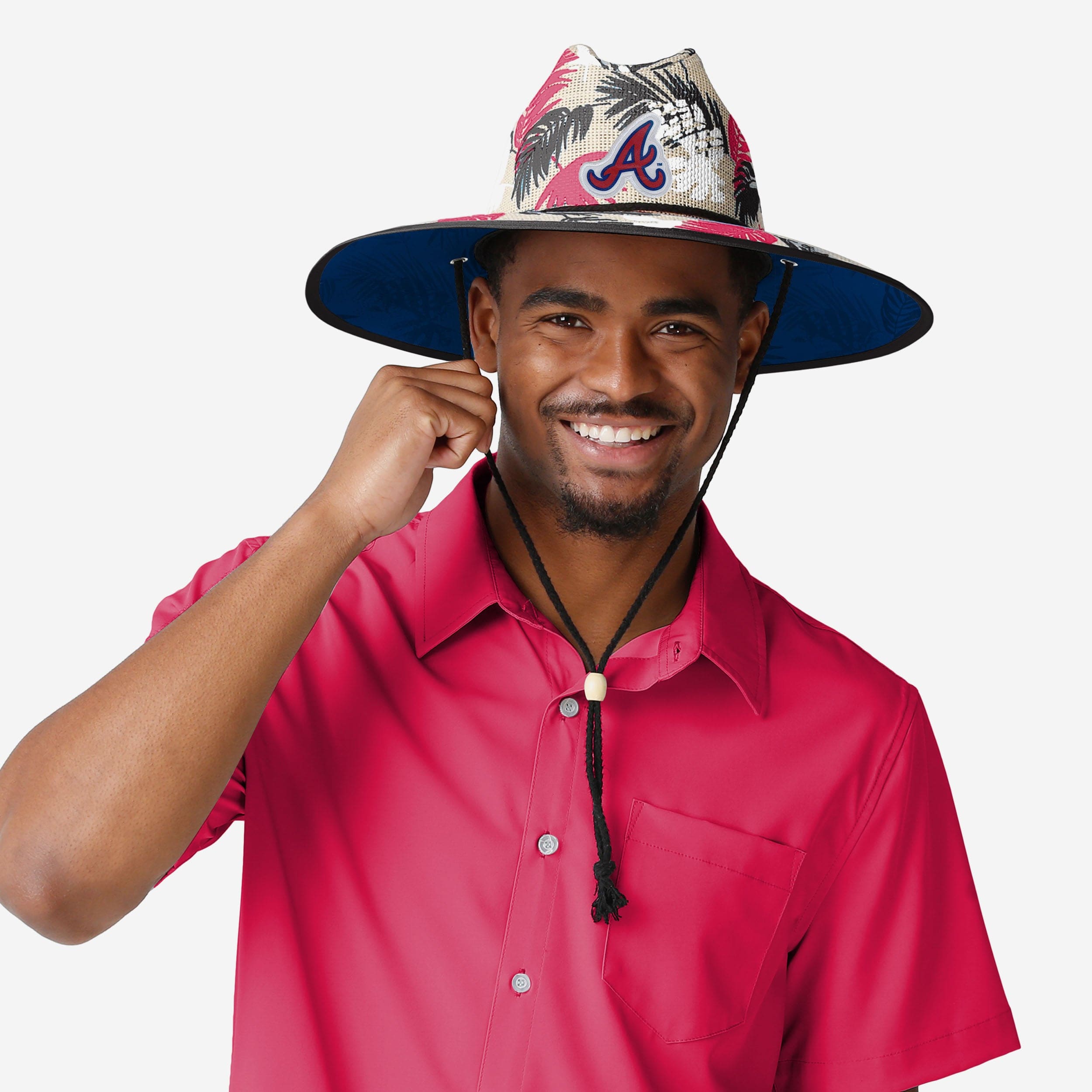 Stylish Atlanta Braves Floral Straw Hat - Show Your Team Spirit!