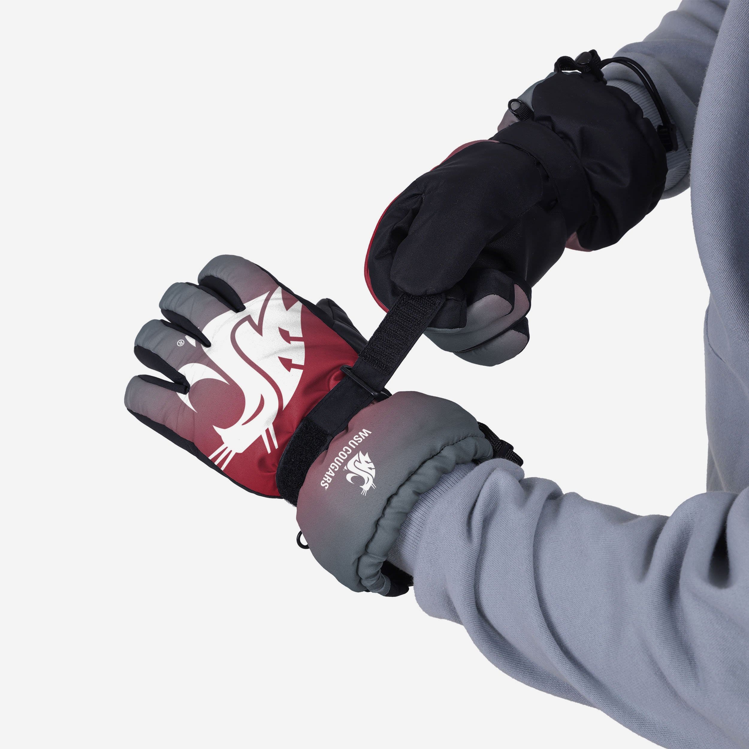 Washington State Cougars Gradient Insulated Gloves with Big Logo