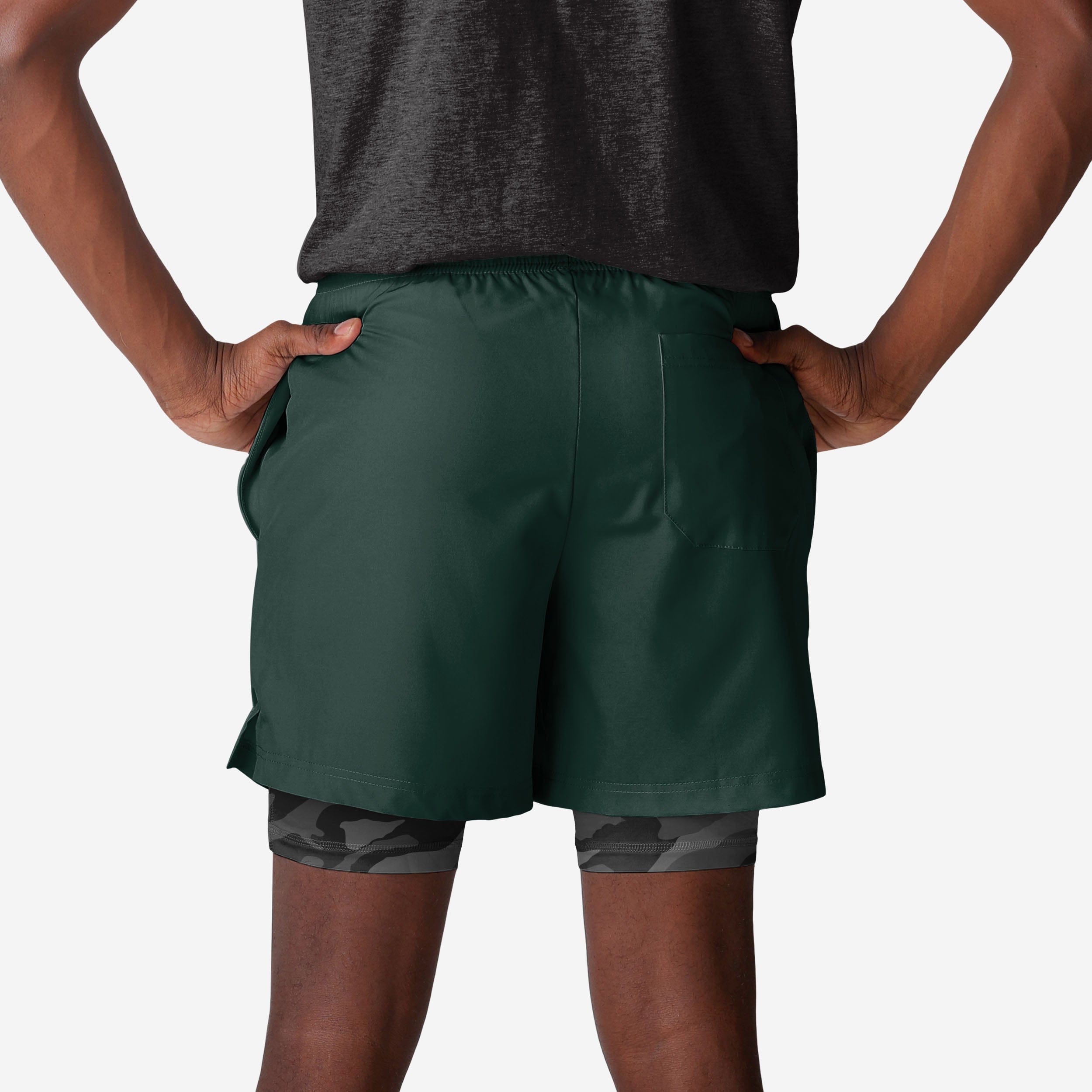Stylish Green Bay Packers Team Color Camo Liner Shorts