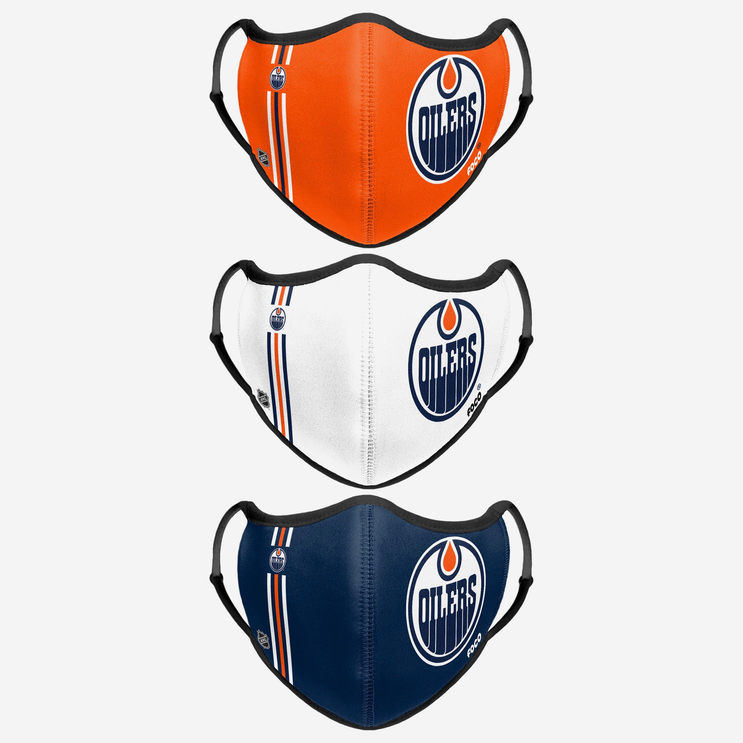 Edmonton Oilers 3-Pack Sporty Face Covers - Show Your Team Spirit!