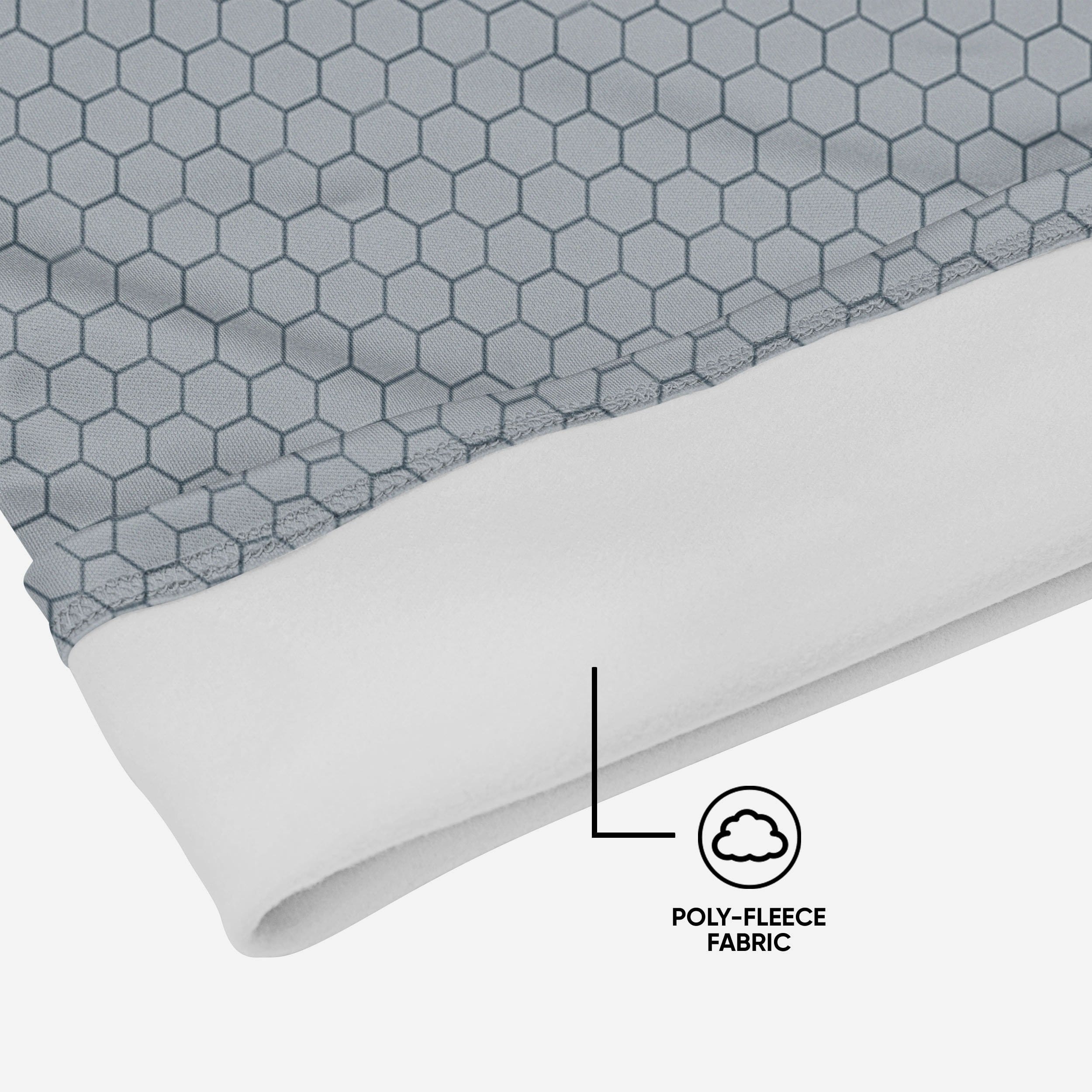 Stylish Grey Carbon Fiber Polyfleece Gaiter Scarf - A Must-Have Accessory