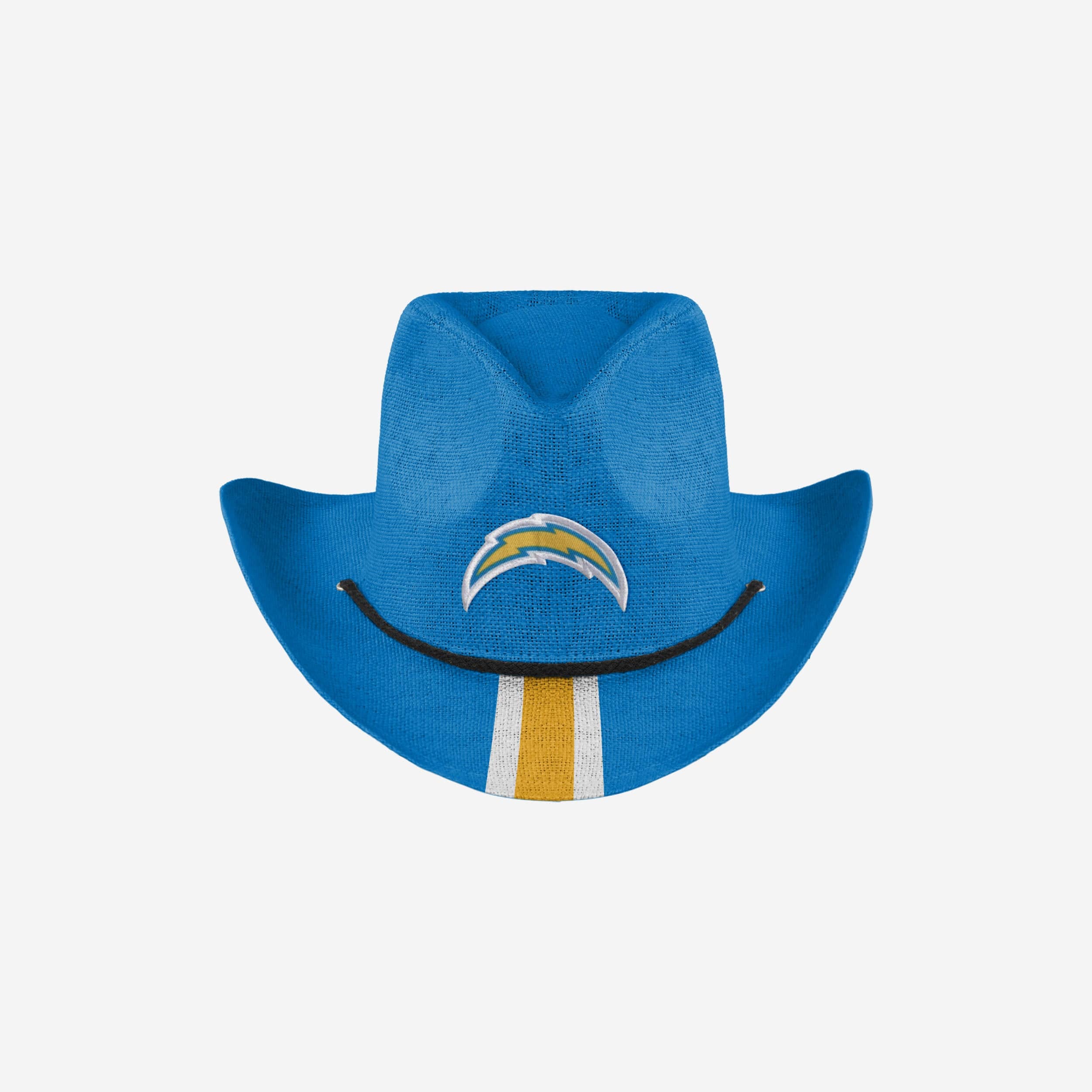 Stylish Los Angeles Chargers Team Stripe Cowboy Hat - Stand Out in Style!