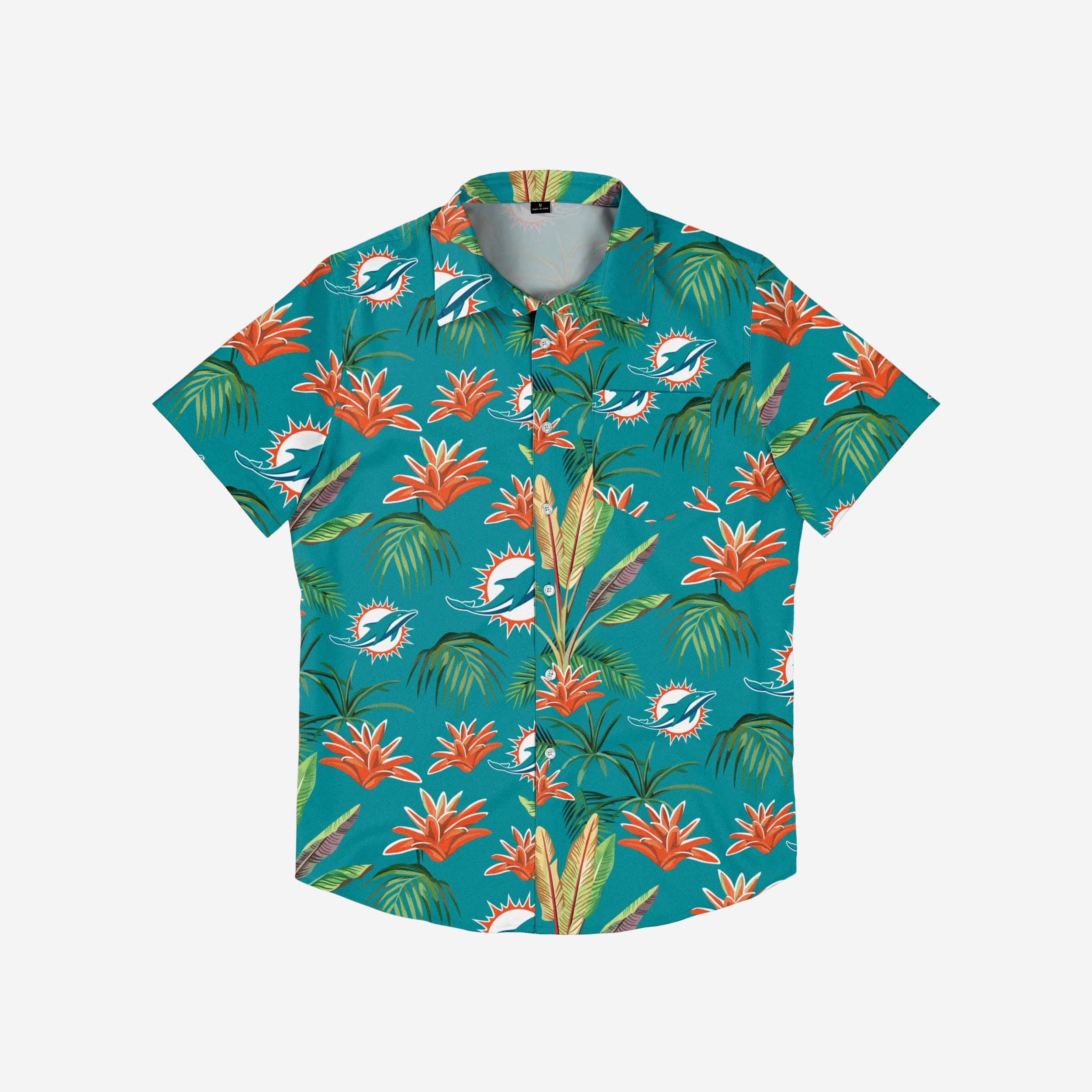 Miami Dolphins Victory Vacation Button-Up Shirt: Unleash Your Team Spirit!