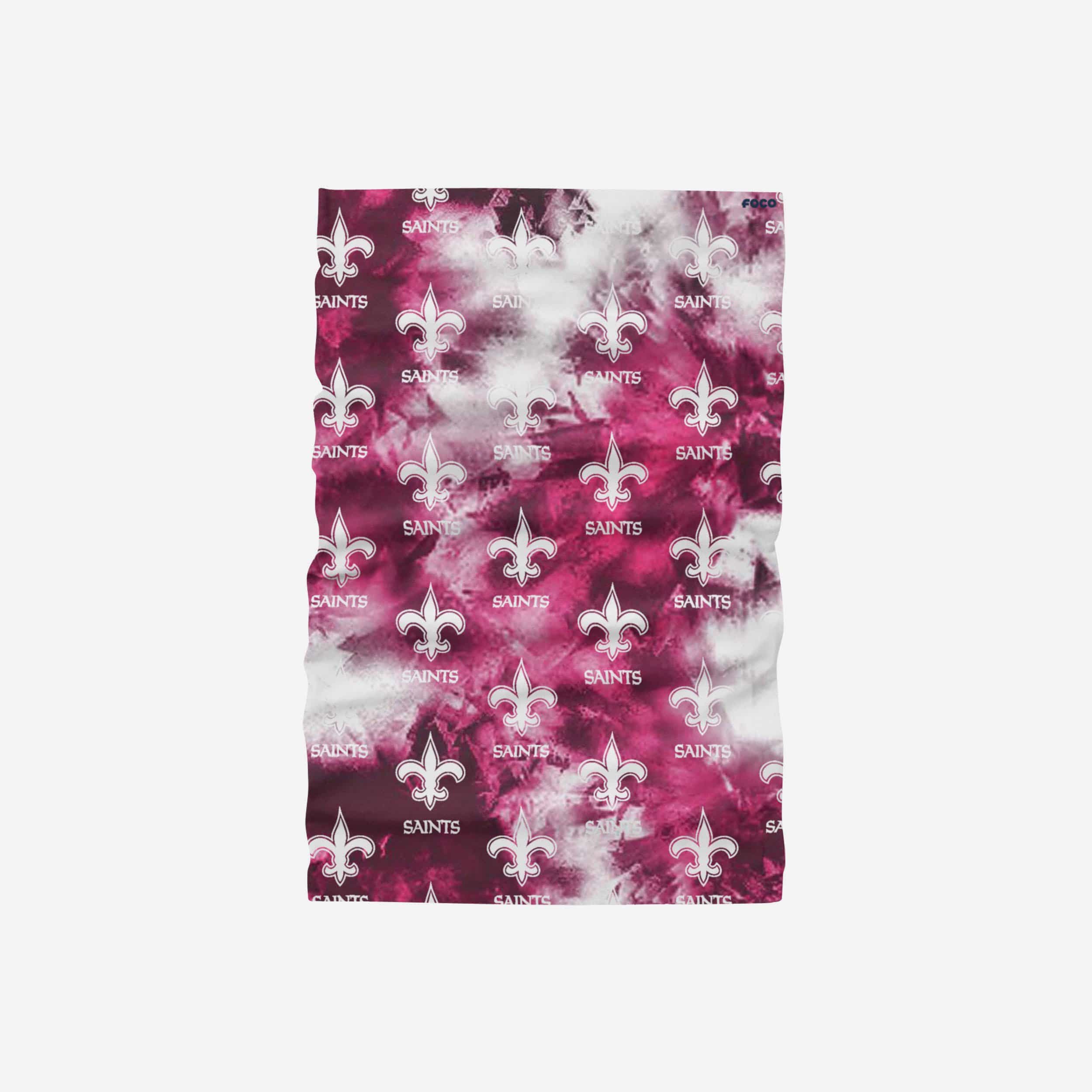 New Orleans Saints Pink Tie-Dye Gaiter Scarf: A Fashionable Team Spirit Accessory