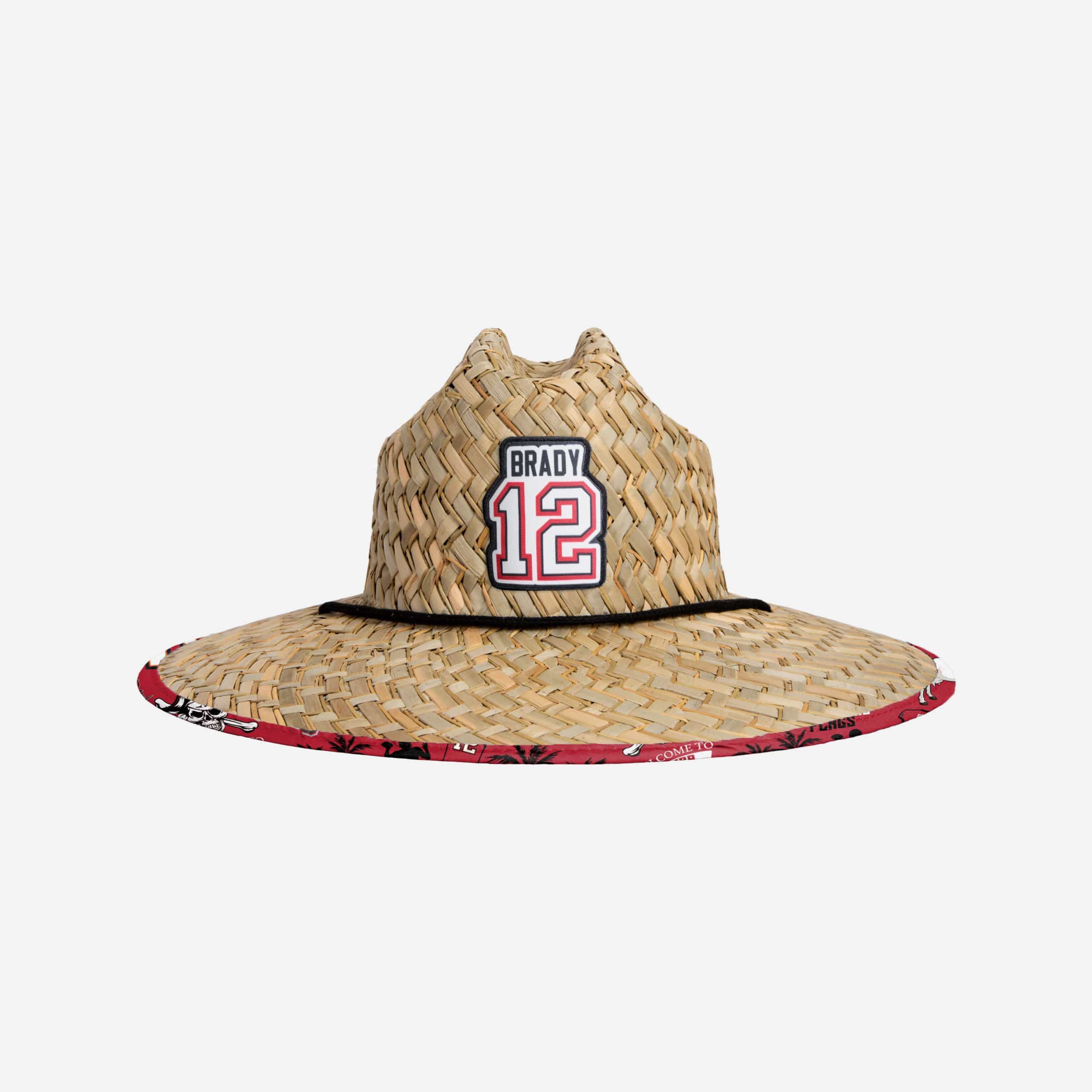 Tom Brady Tampa Bay Buccaneers Floral Straw Hat - The Ultimate Summer Style