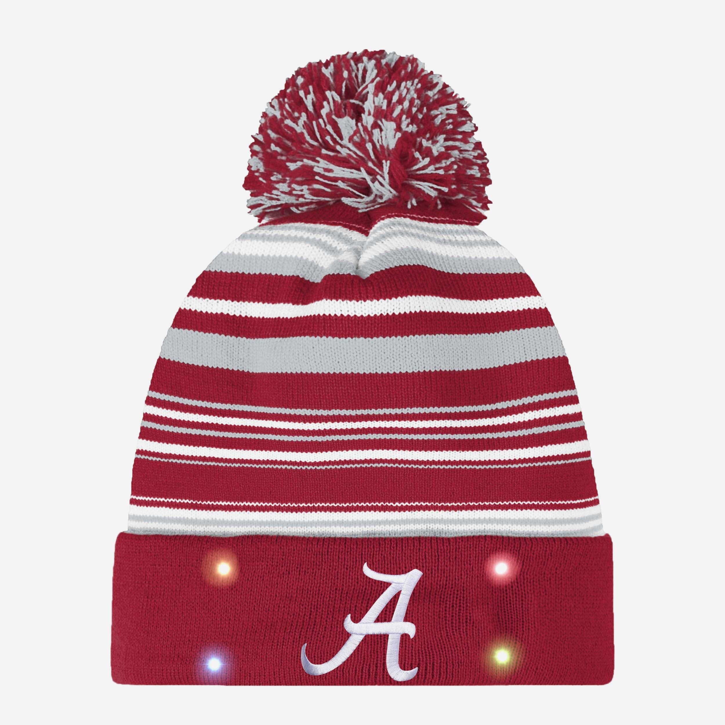 Alabama Crimson Tide Horizontal Stripe Illuminated Beanie