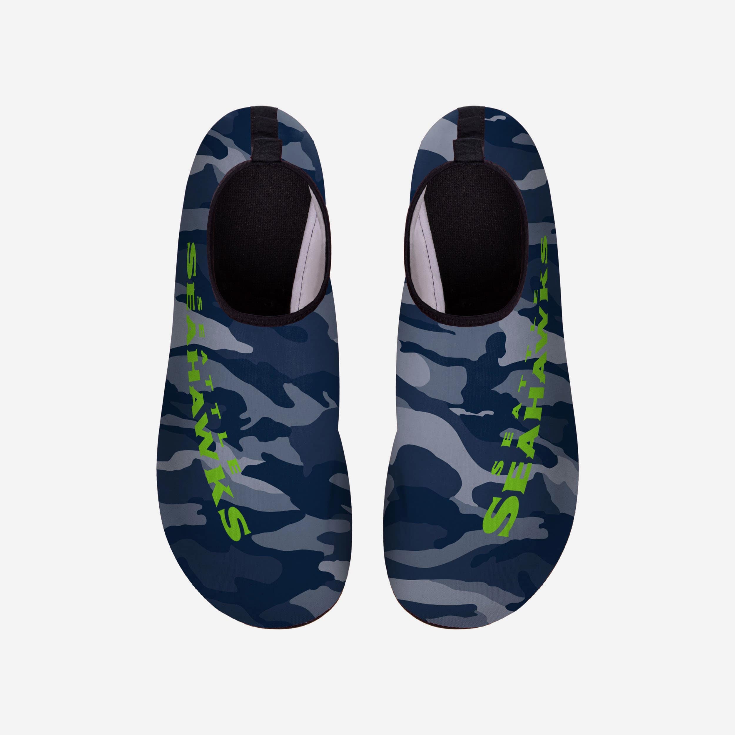 Seattle Seahawks Men's Camo Water Shoes - A Must-Have for Beach Enthusiasts