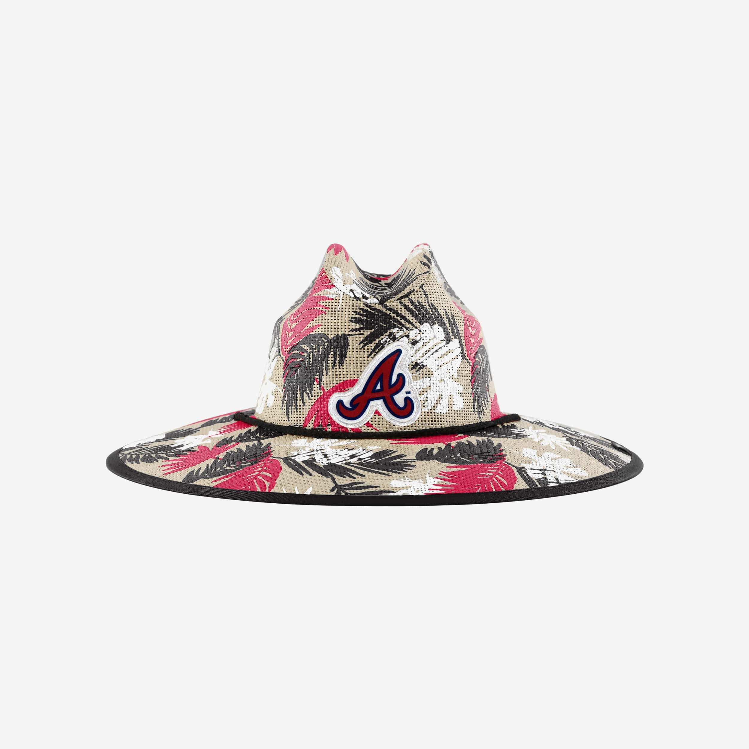 Stylish Atlanta Braves Floral Straw Hat - Show Your Team Spirit!
