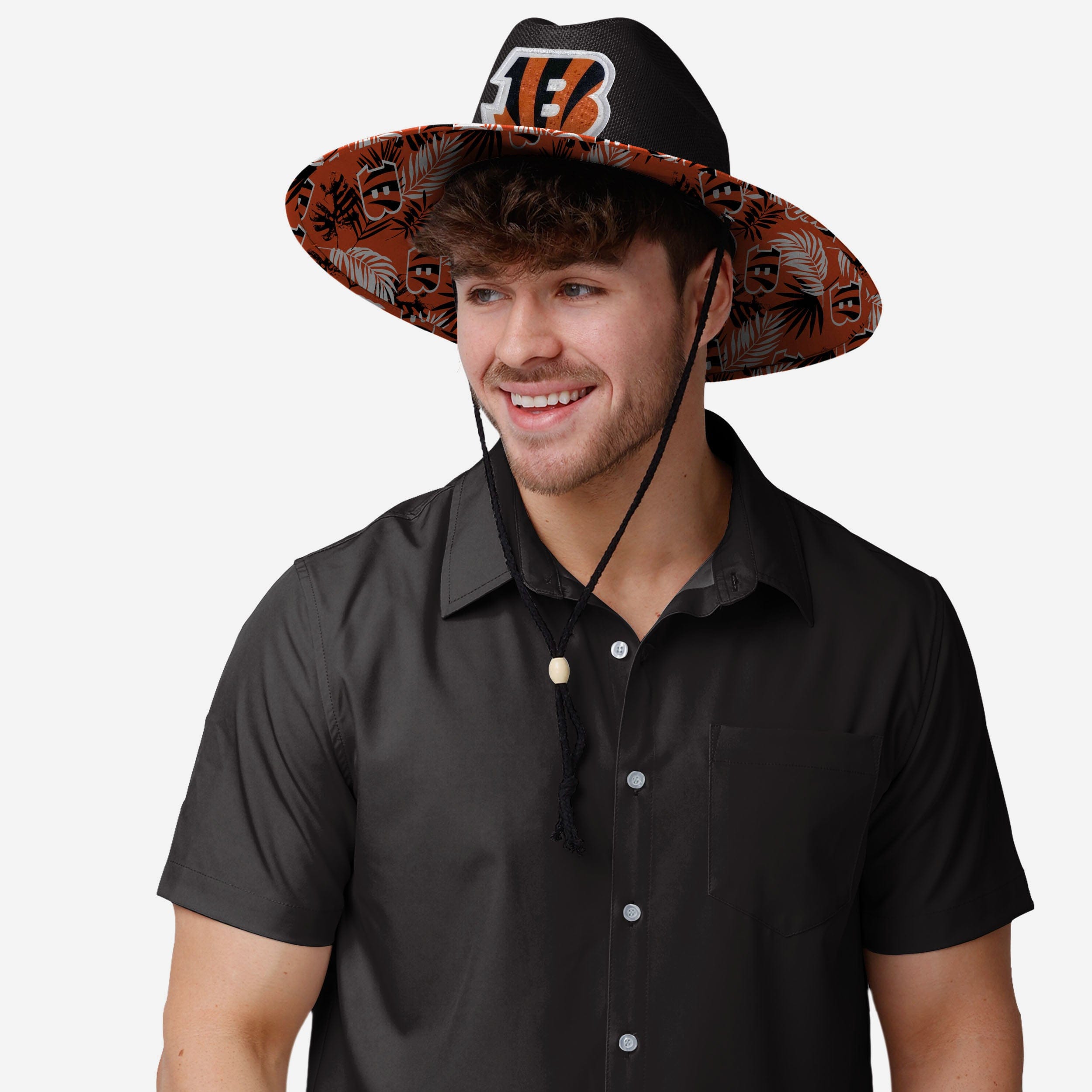 Cincinnati Bengals Team Color Stylish Straw Hat