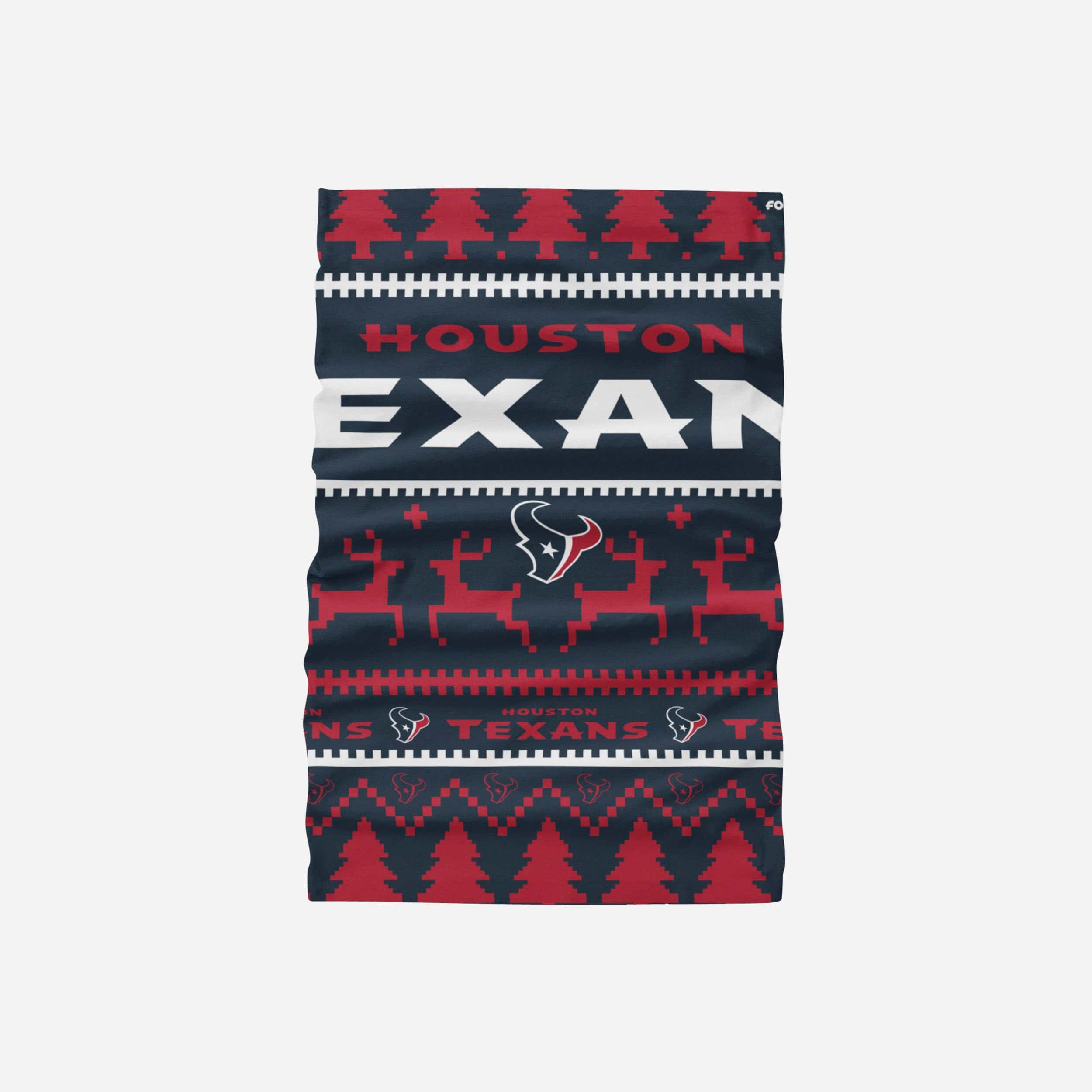 Houston Texans Wordmark Holiday Gaiter Scarf - Your Ultimate Team Spirit Accessory