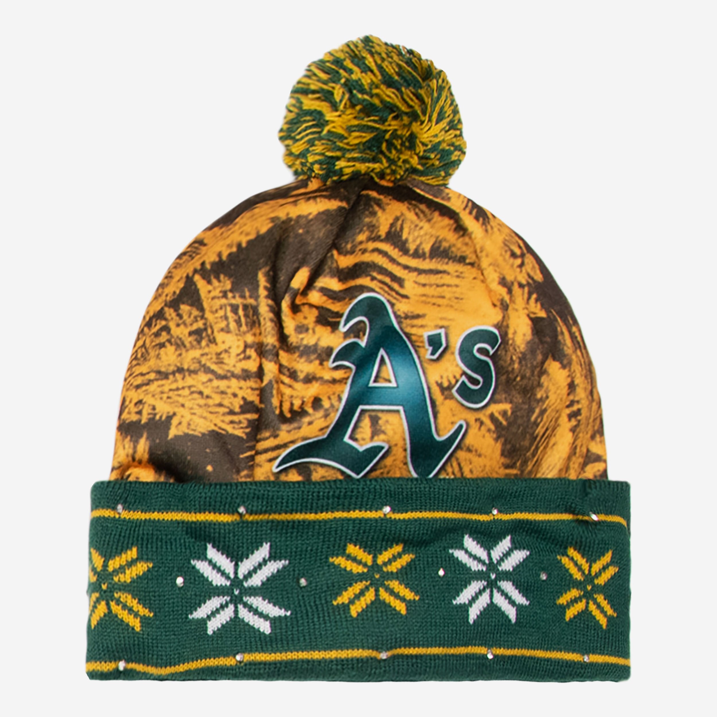 Oakland Athletics Stunning Big Logo Light - Up Beanie