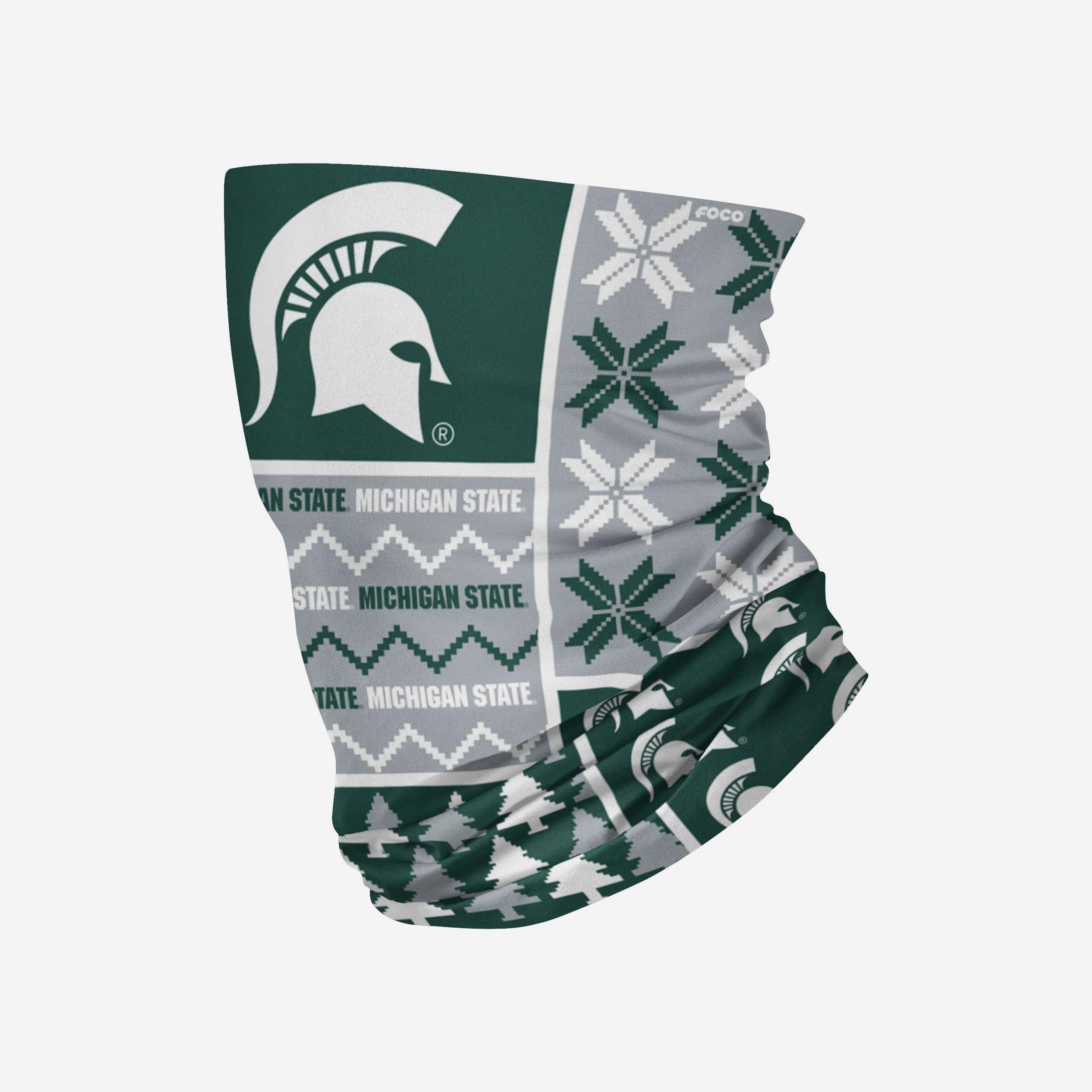 Michigan State Spartans Stylish Block Gaiter Scarf - Show Your Team Spirit!