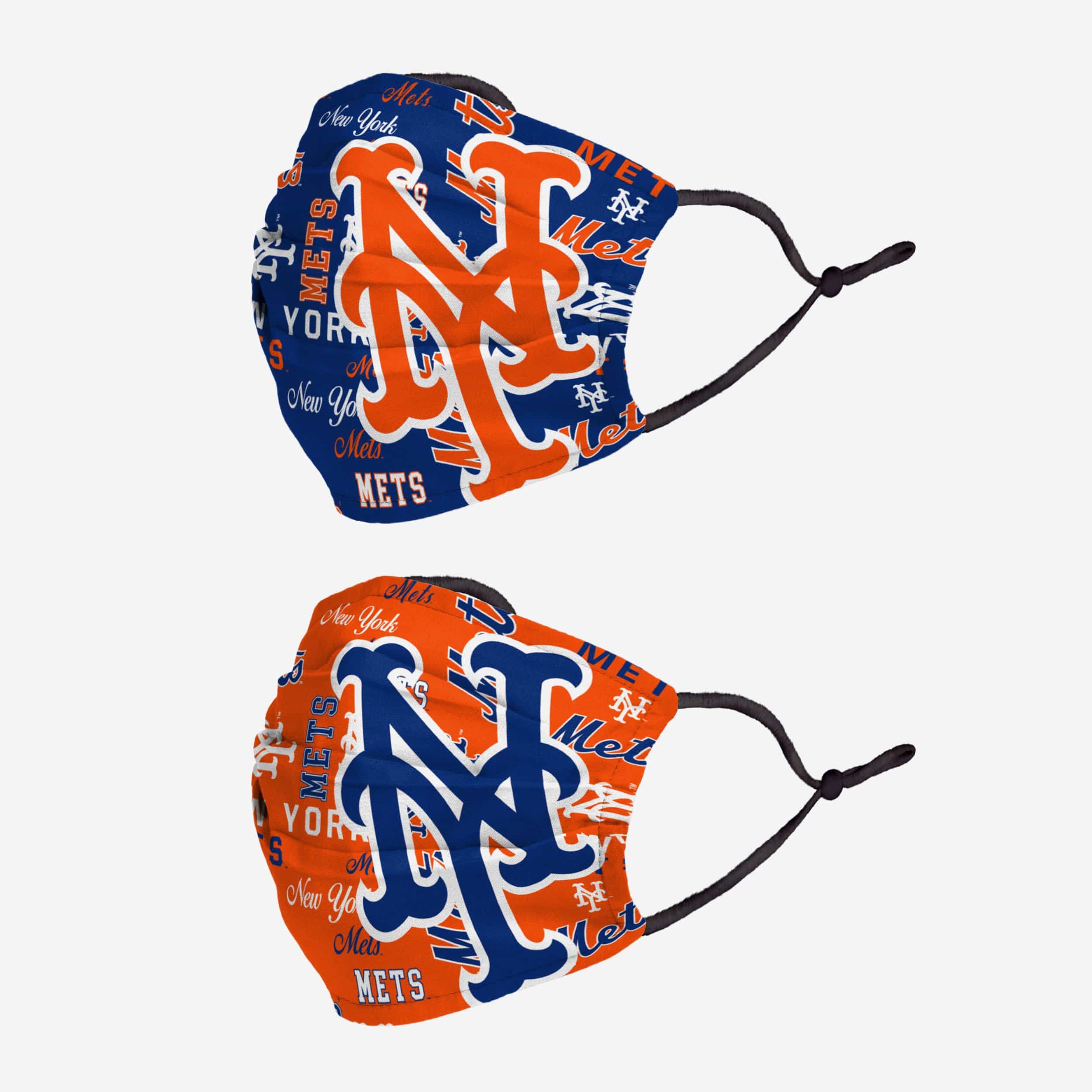 Get Your Hands on the New York Mets Logo Rush 2-Pack Adjustable Face Covers Now!